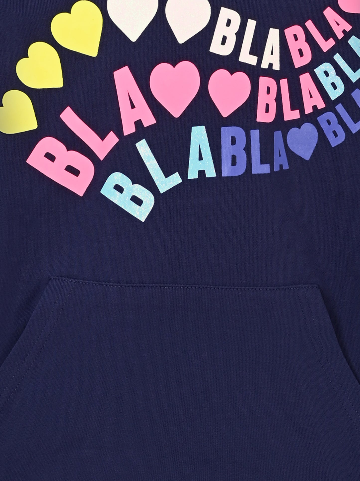 Vestito blu per bambina con cuori,Billieblush,U20509 85T