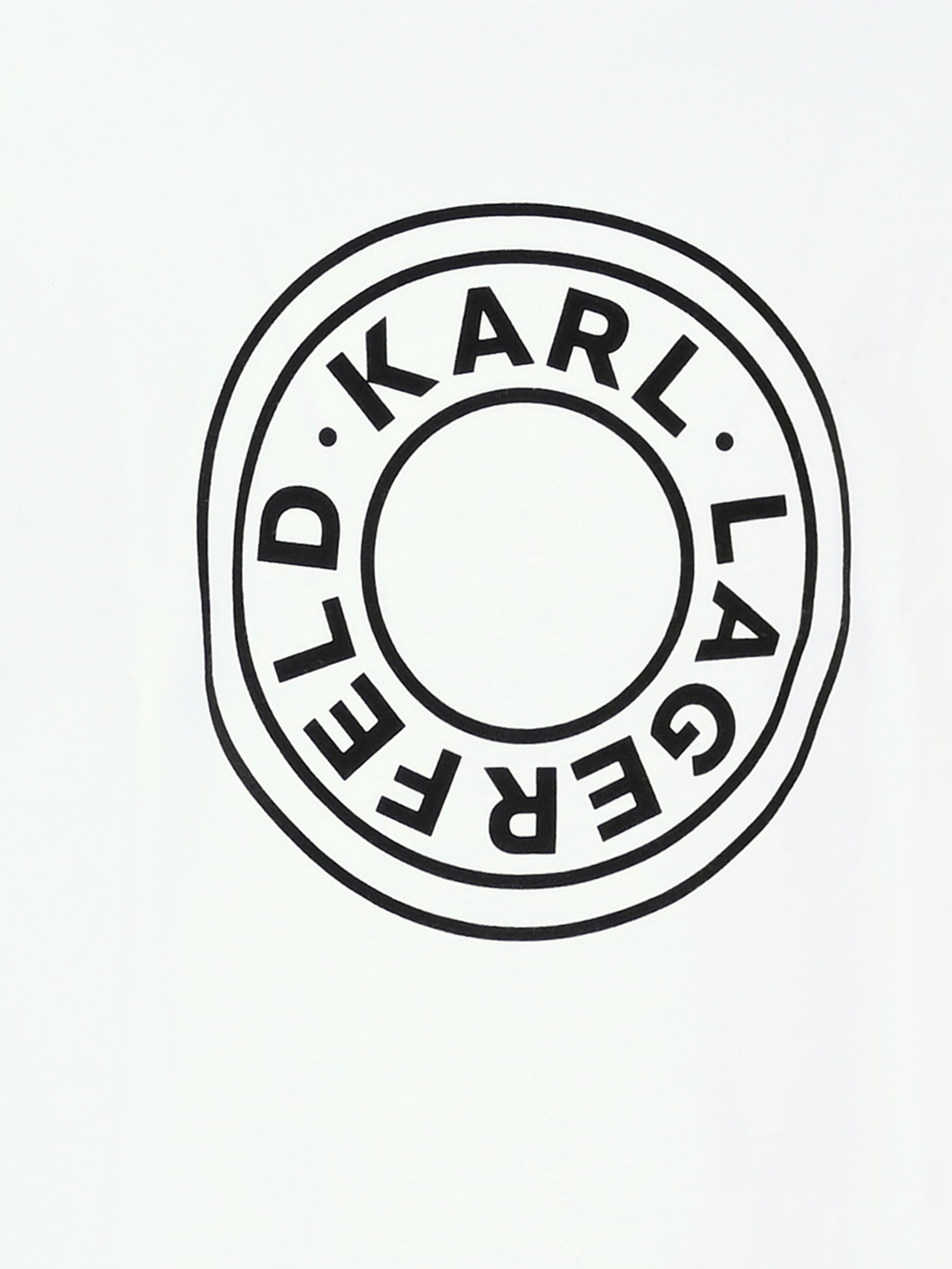 T-shirt bianca per bambini con logo,Karl Lagerfeld Kids,Z30235 10P