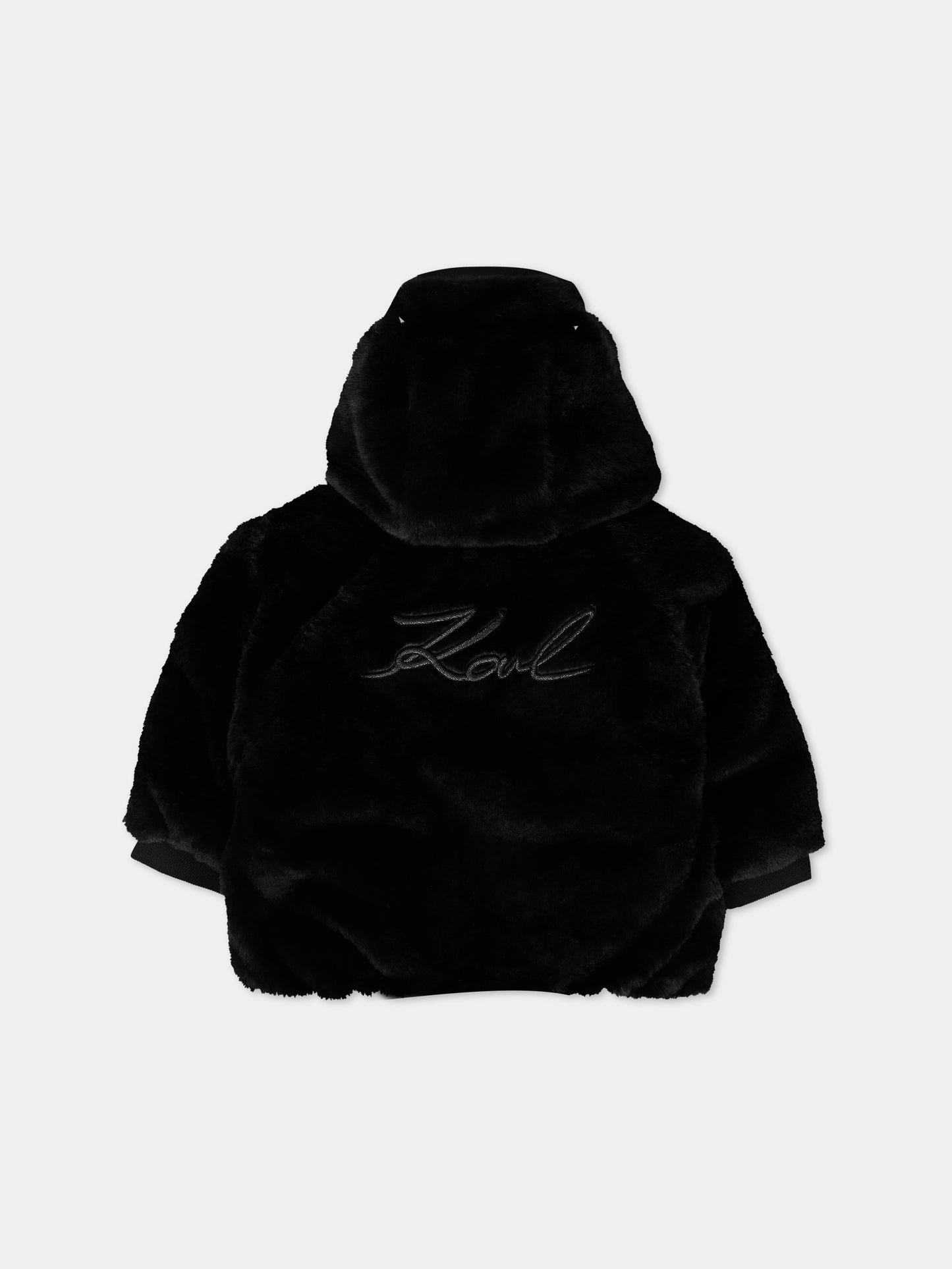 Piumino rosa per neonata con logo,Karl Lagerfeld Kids,Z30286 S90