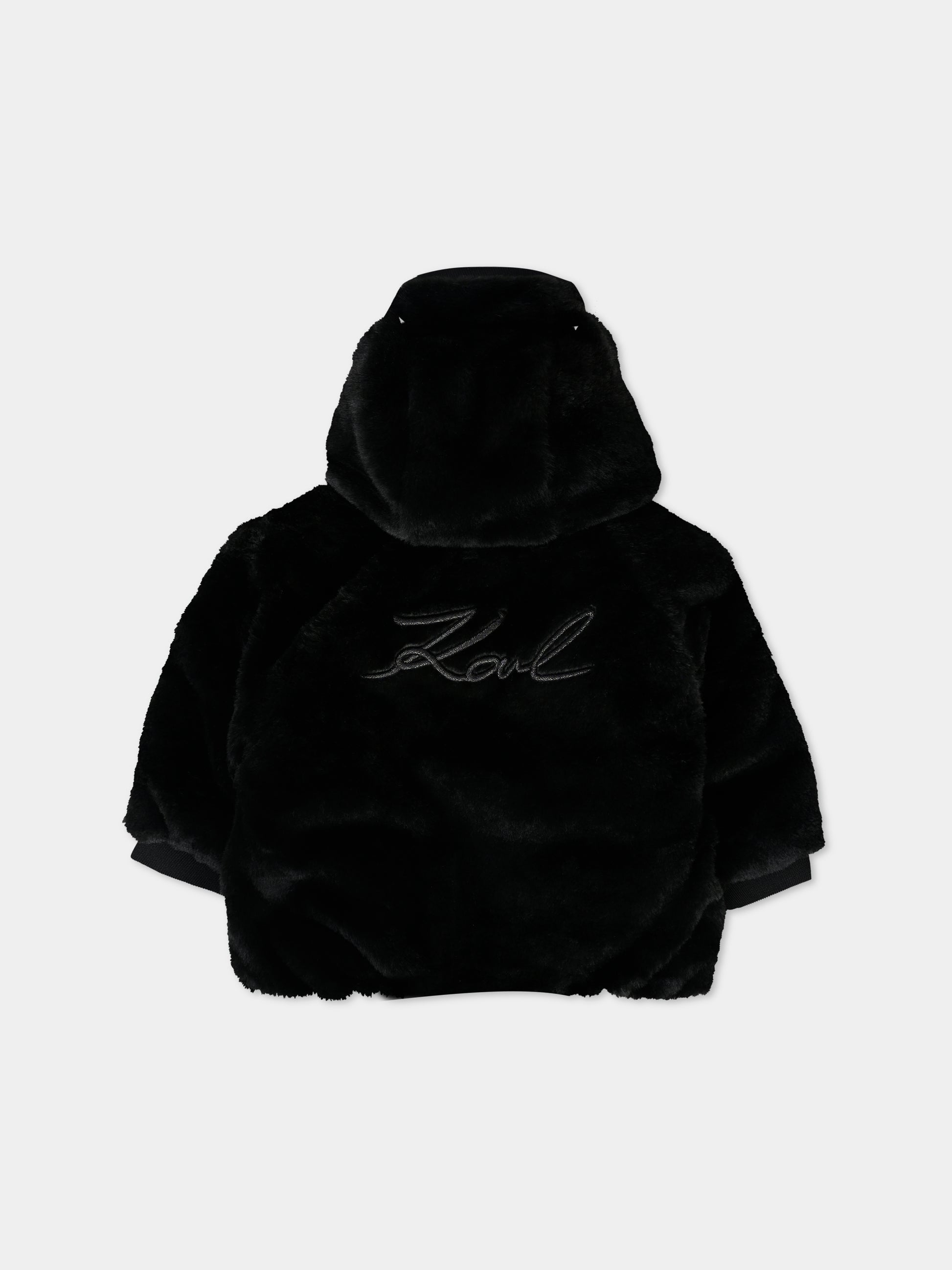 Piumino rosa per neonata con logo,Karl Lagerfeld Kids,Z30286 S90