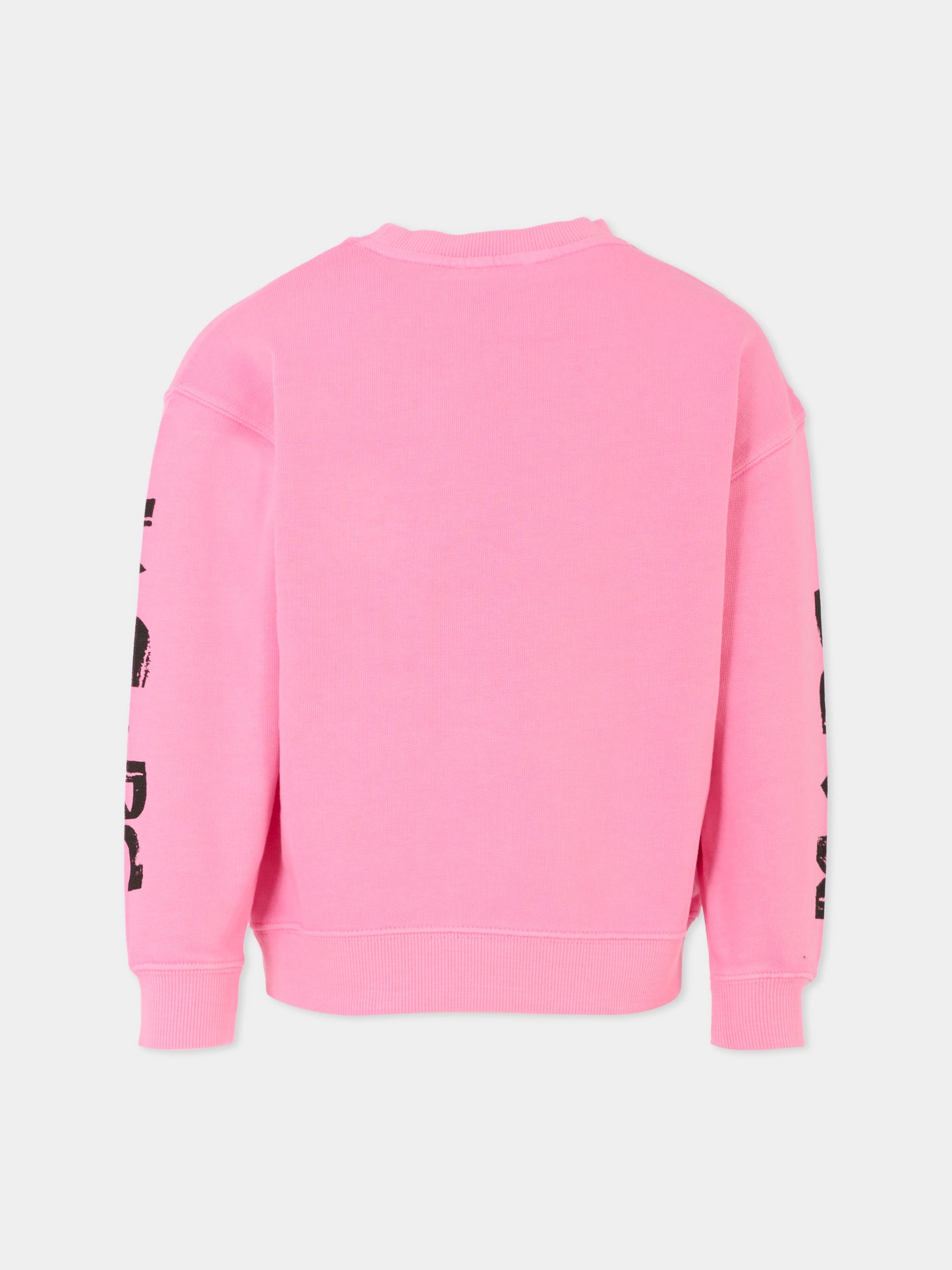 Felpa rosa per bambina con patch,Marc Jacobs,W60293 490