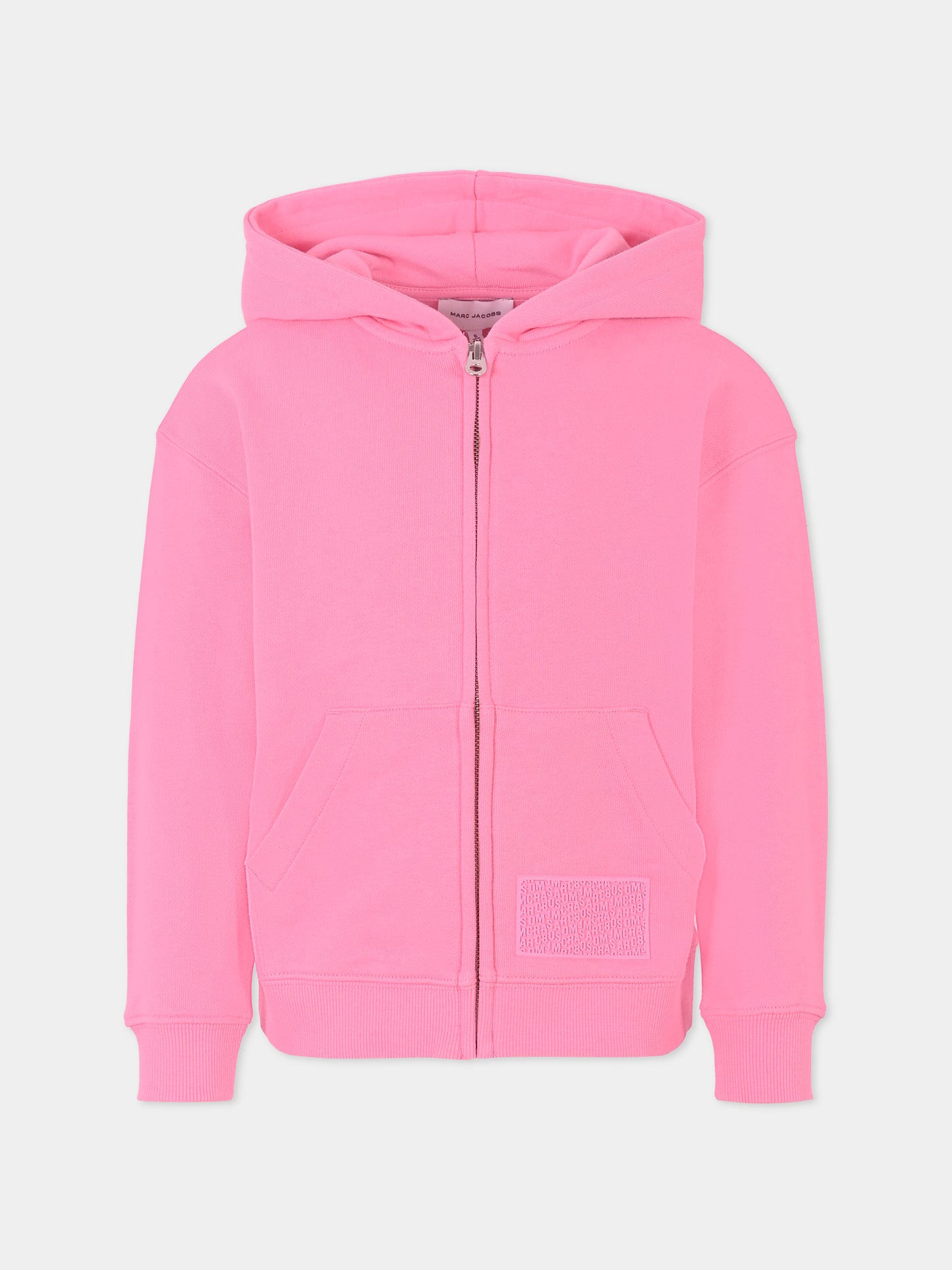 Felpa rosa per bambina con logo,Marc Jacobs,W60321 490