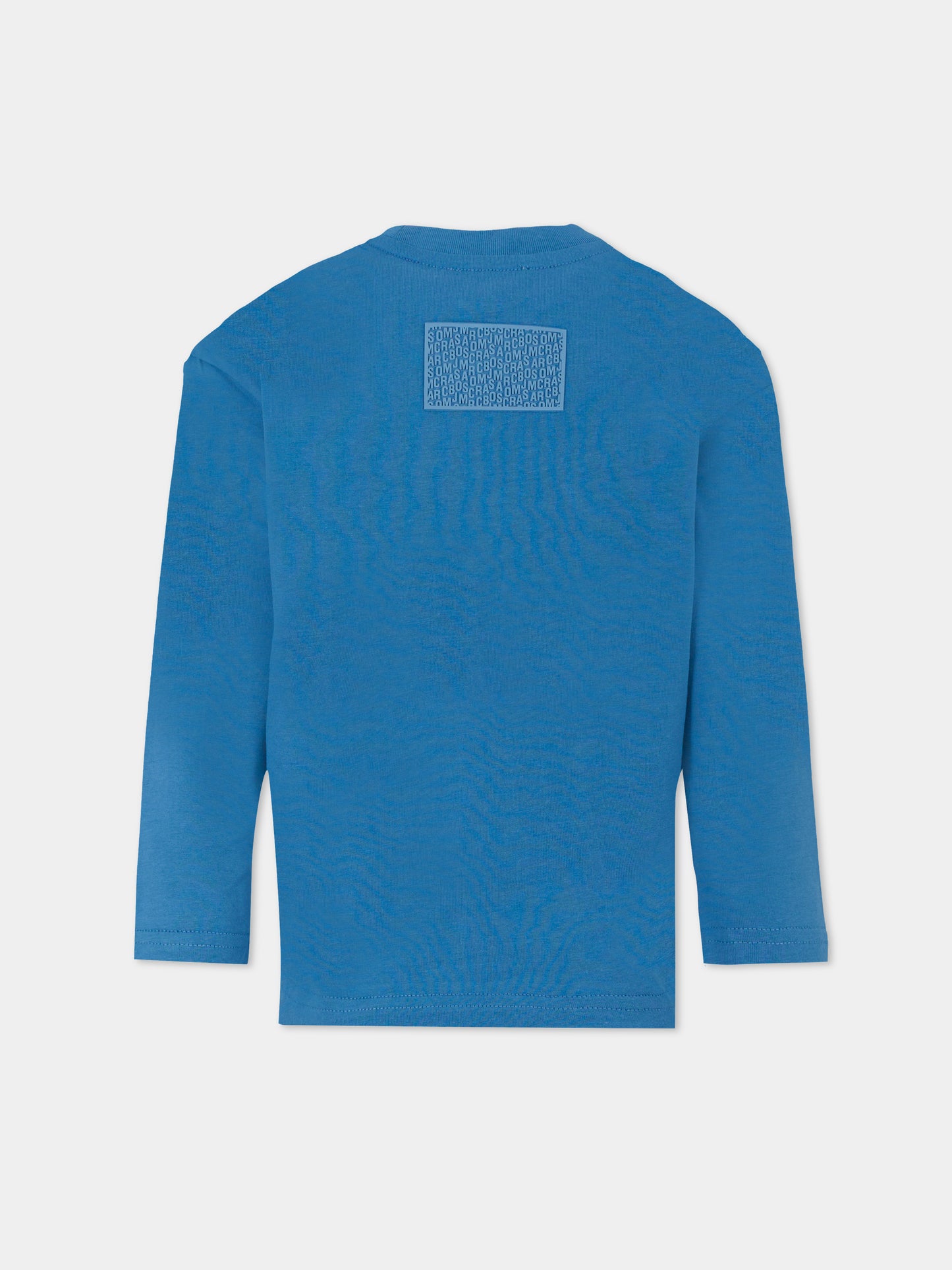 T-shirt azzurra per bambino con logo,Marc Jacobs,W60322 820