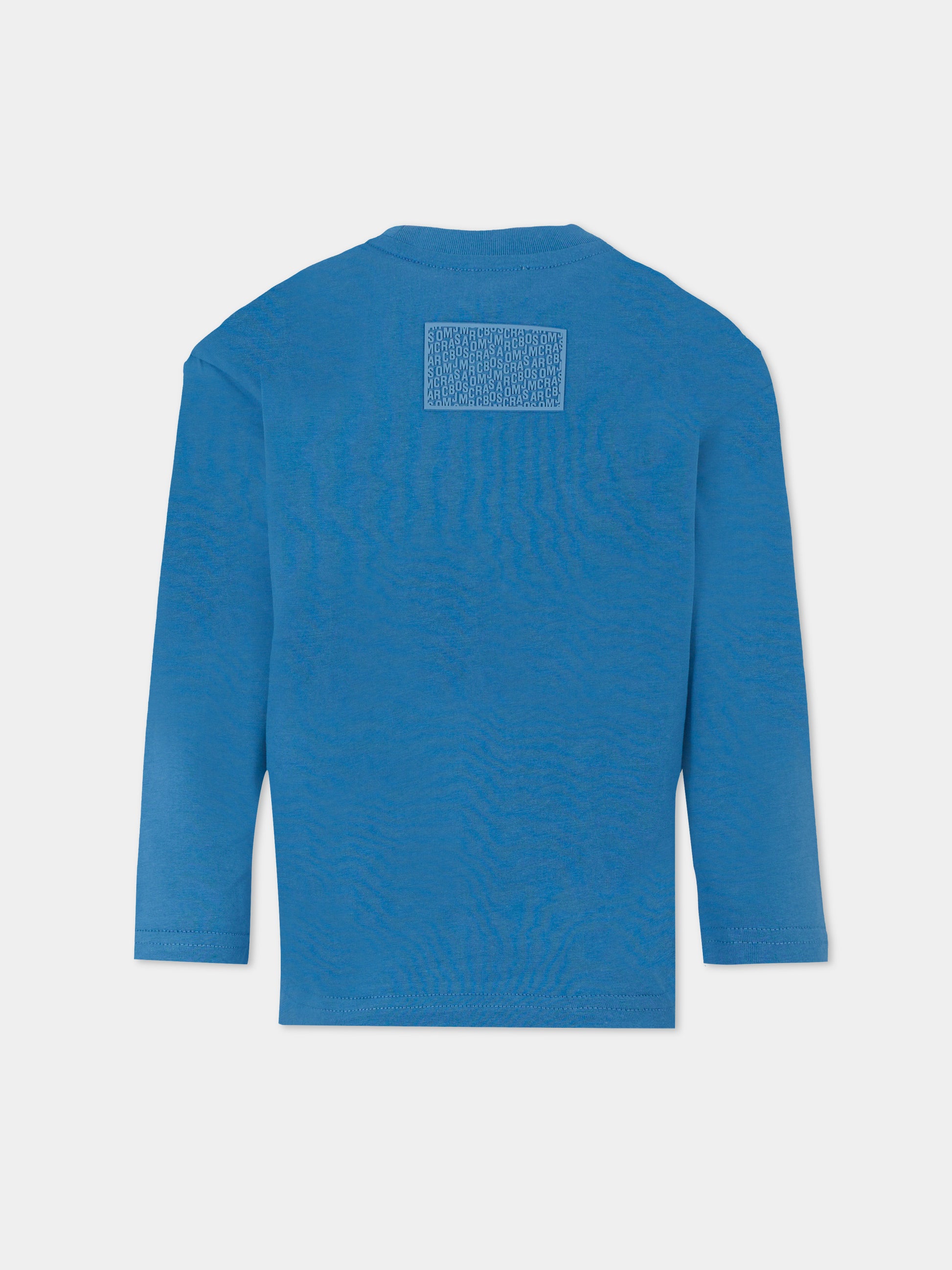 T-shirt azzurra per bambino con logo,Marc Jacobs,W60322 820