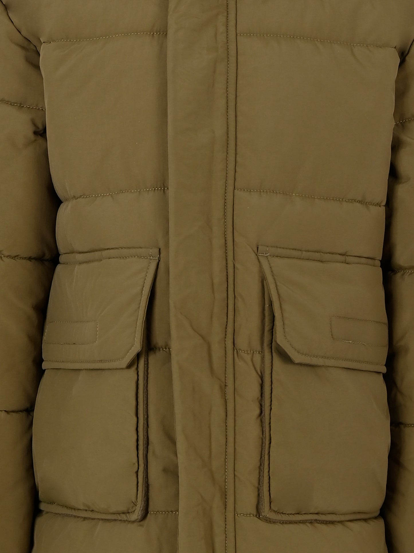 Piumino verde per bambino con patch,Timberland,T60281 64J