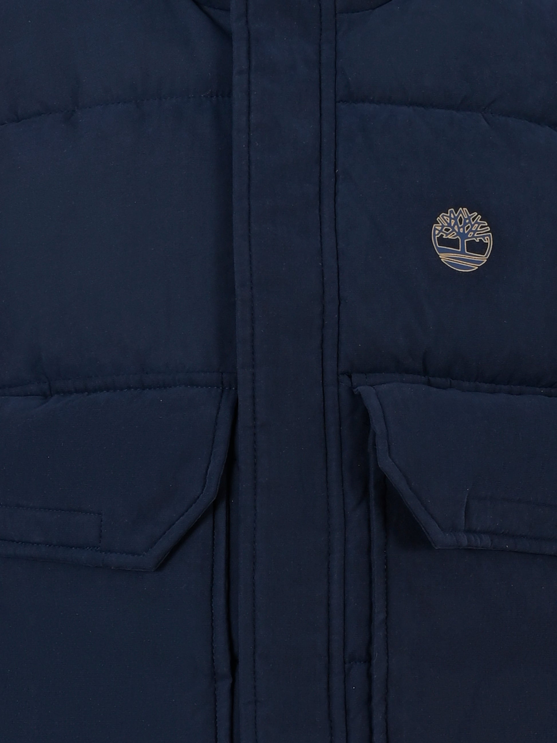 Gilet blu per bambino con logo,Timberland,T60283 83D