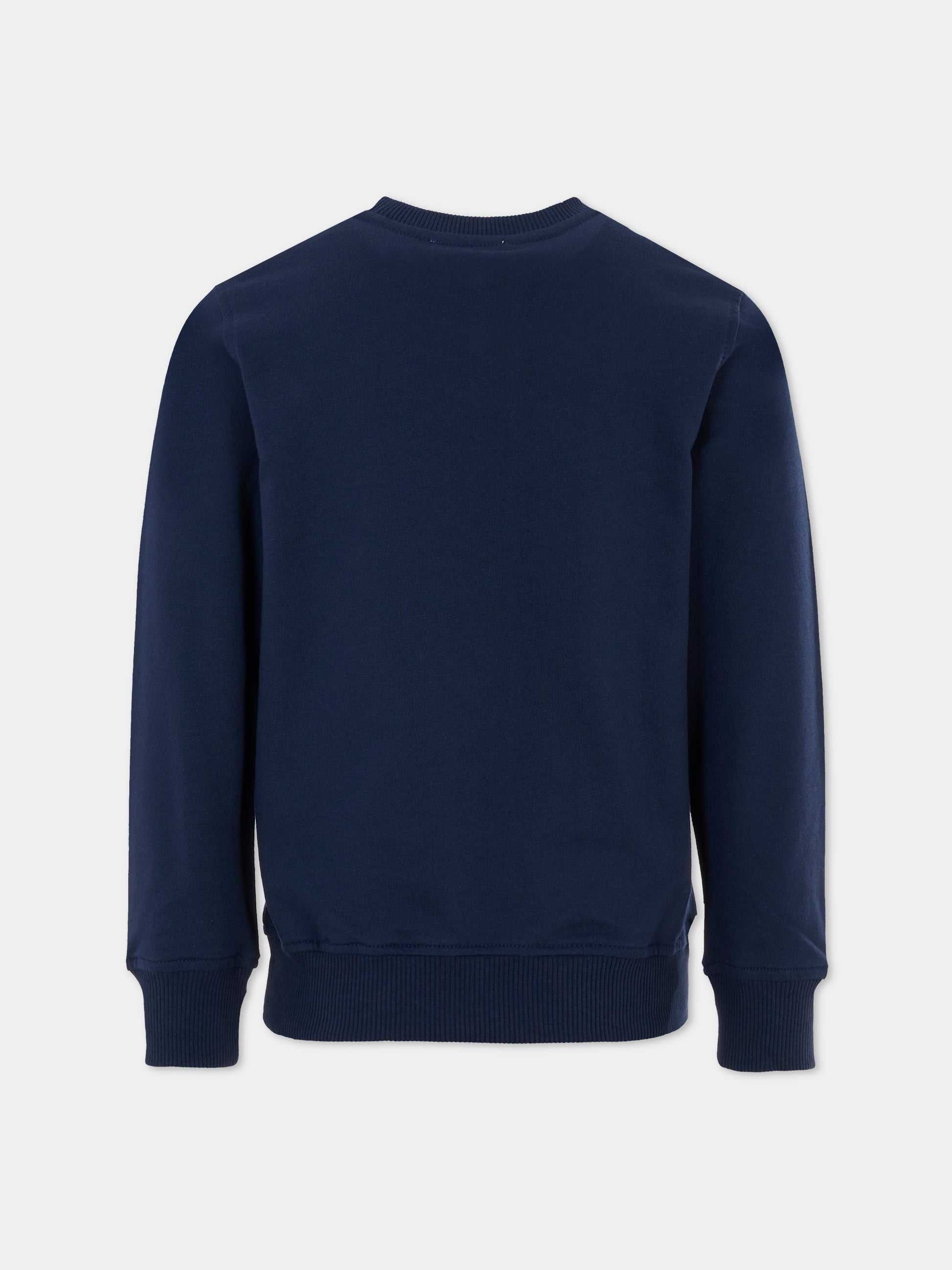 Felpa blu per bambino con Teddy Bear,Moschino Kids,HUF08V LCA19 40016