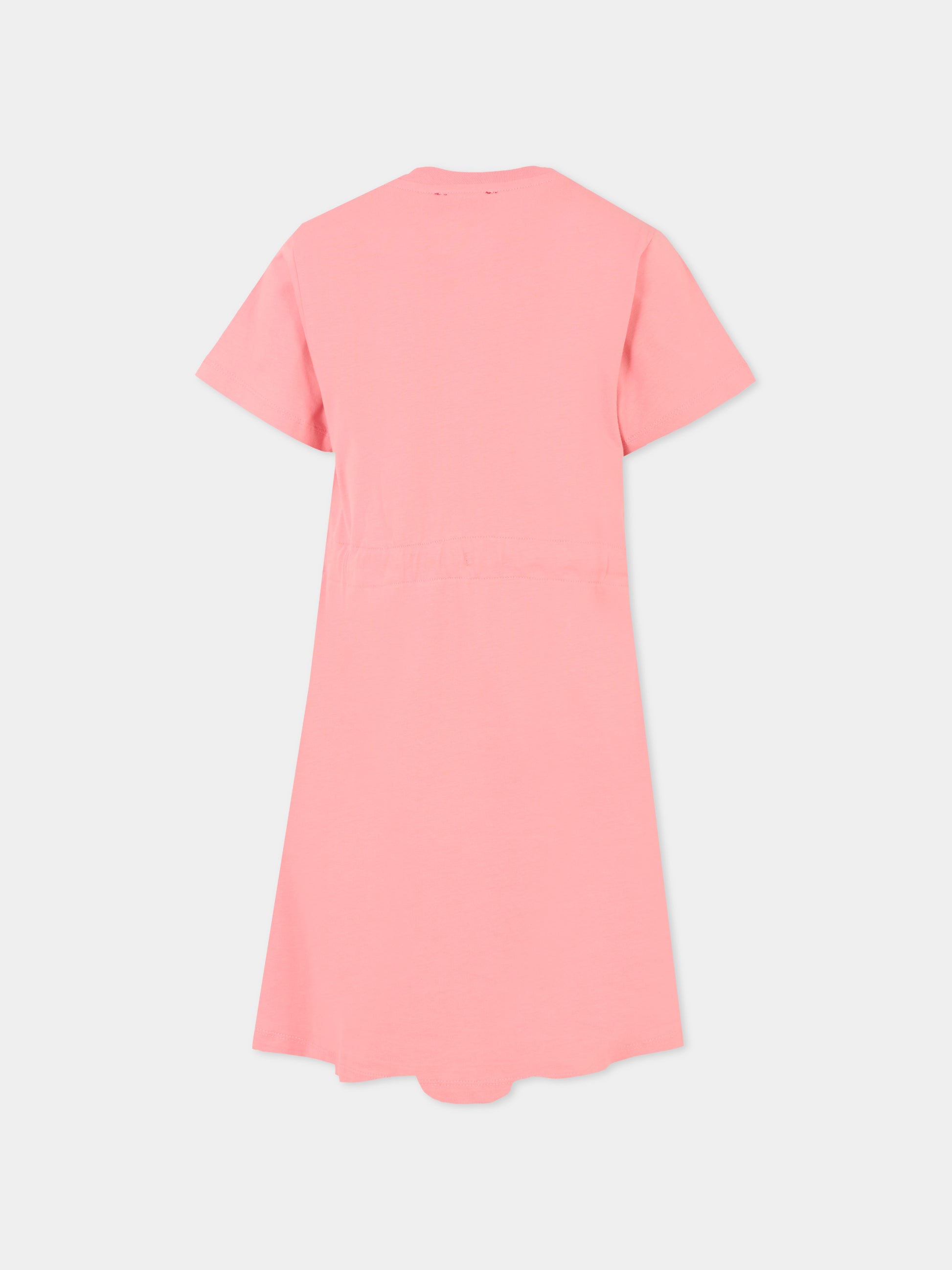 Vestito rosa per bambina con cuore,Diesel,J02232 0CATM K310