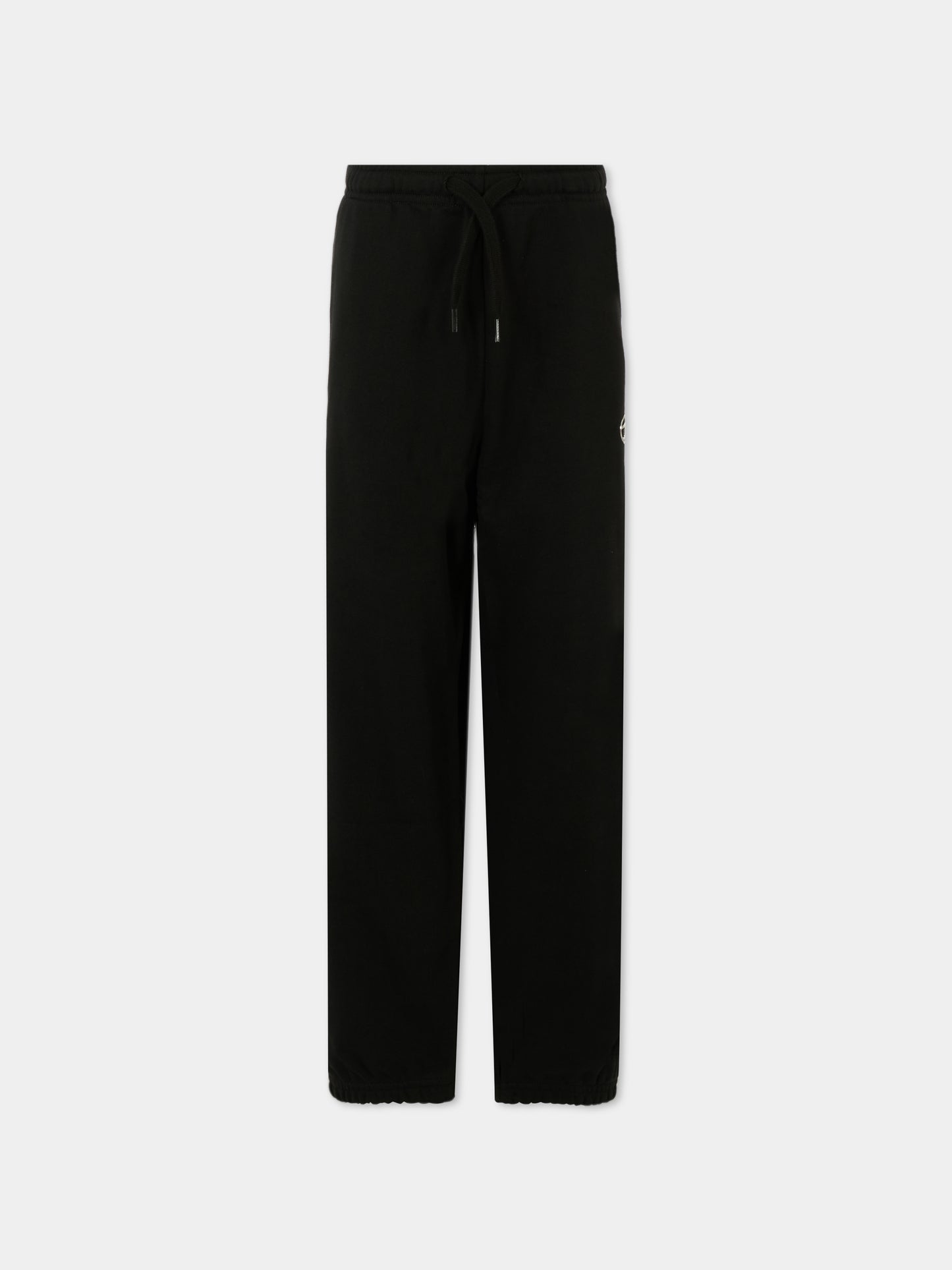 Pantaloni neri per bambino con logo argento,Diesel,J02317 KYAVF K900