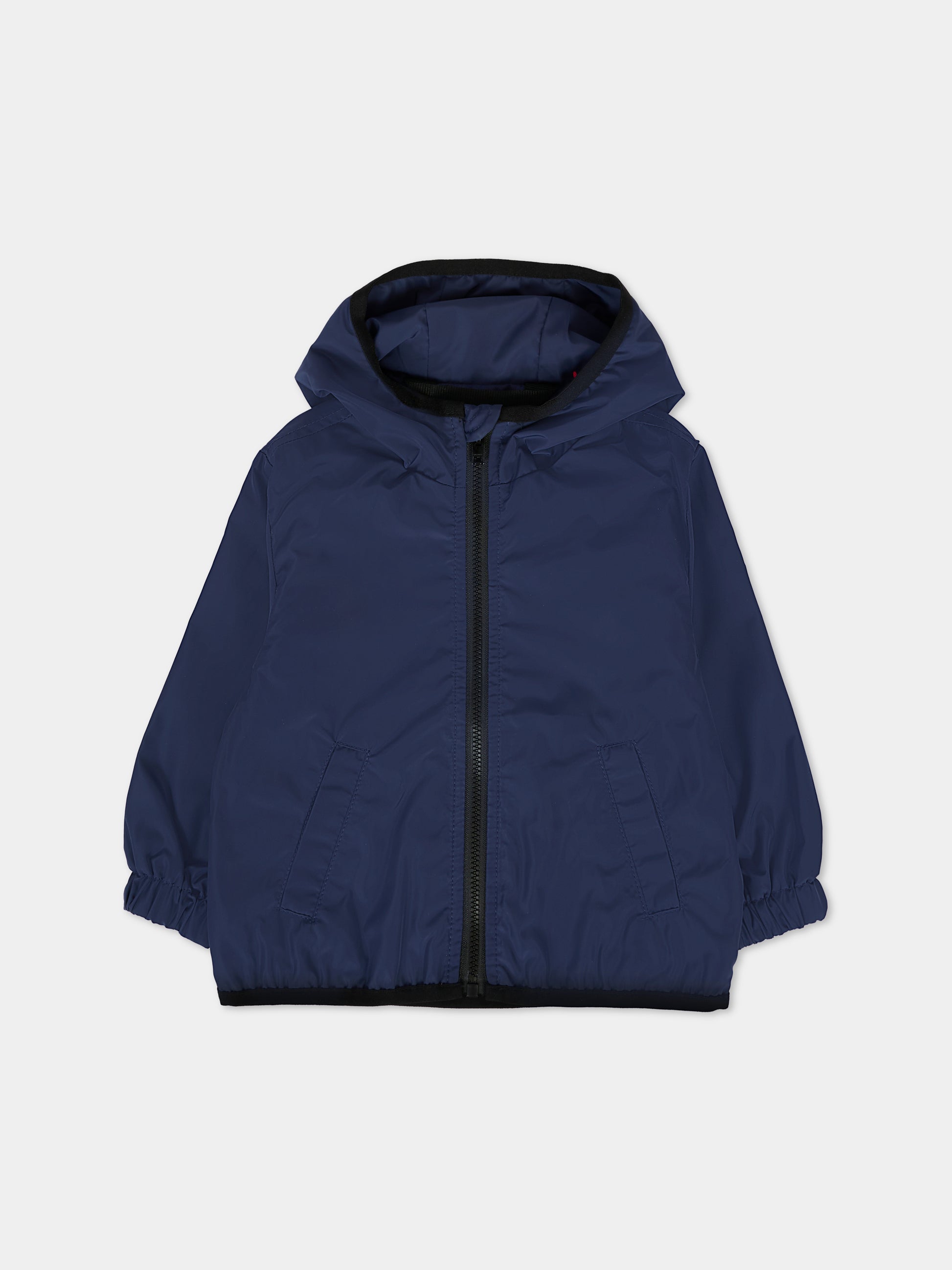 Giacca a vento blu per neonato con logo,Diesel,K00626 KXBN7 K8AT