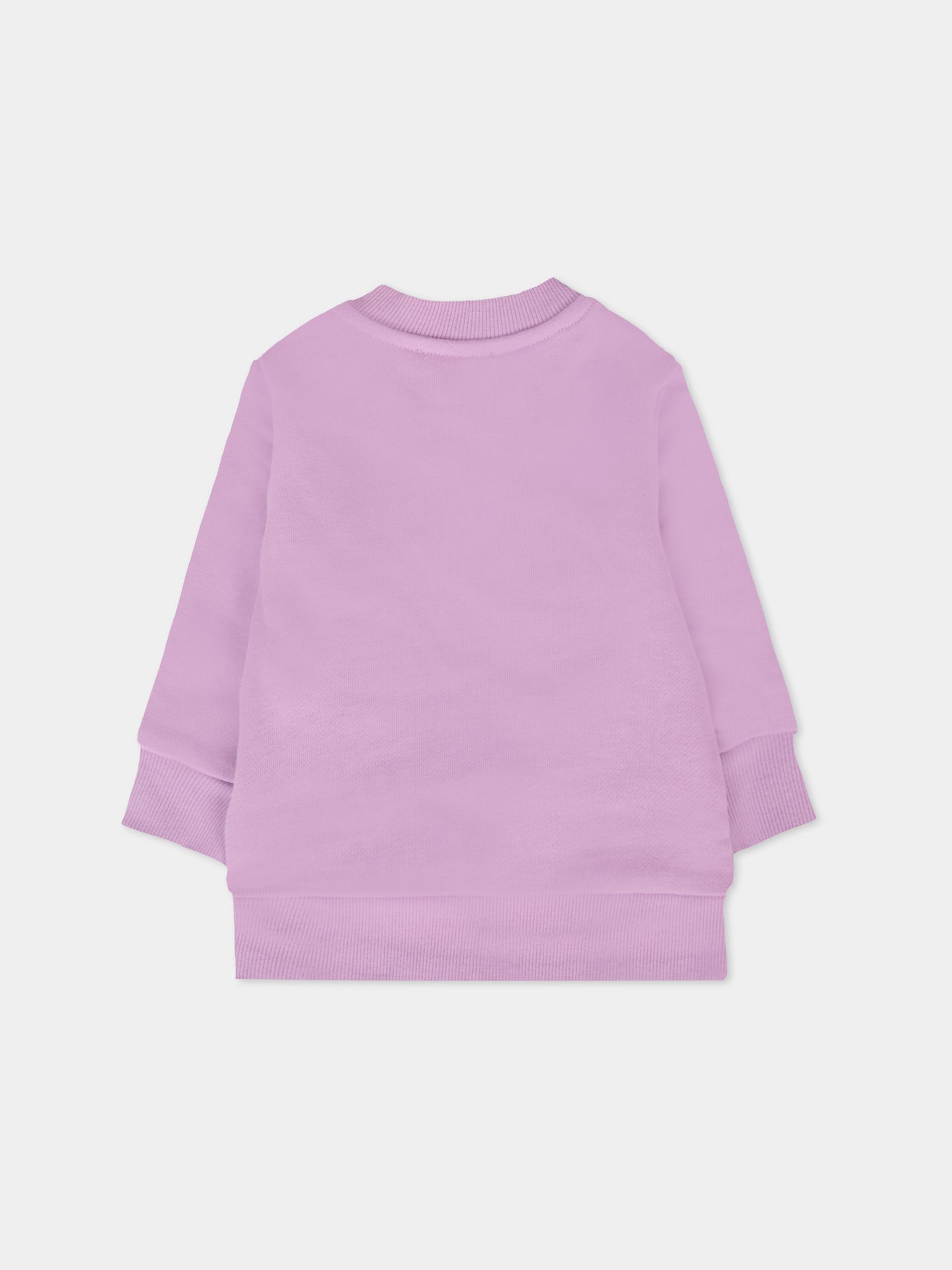 Felpa lilla per neonata con logo,Diesel,K00631 KYAQK K64A