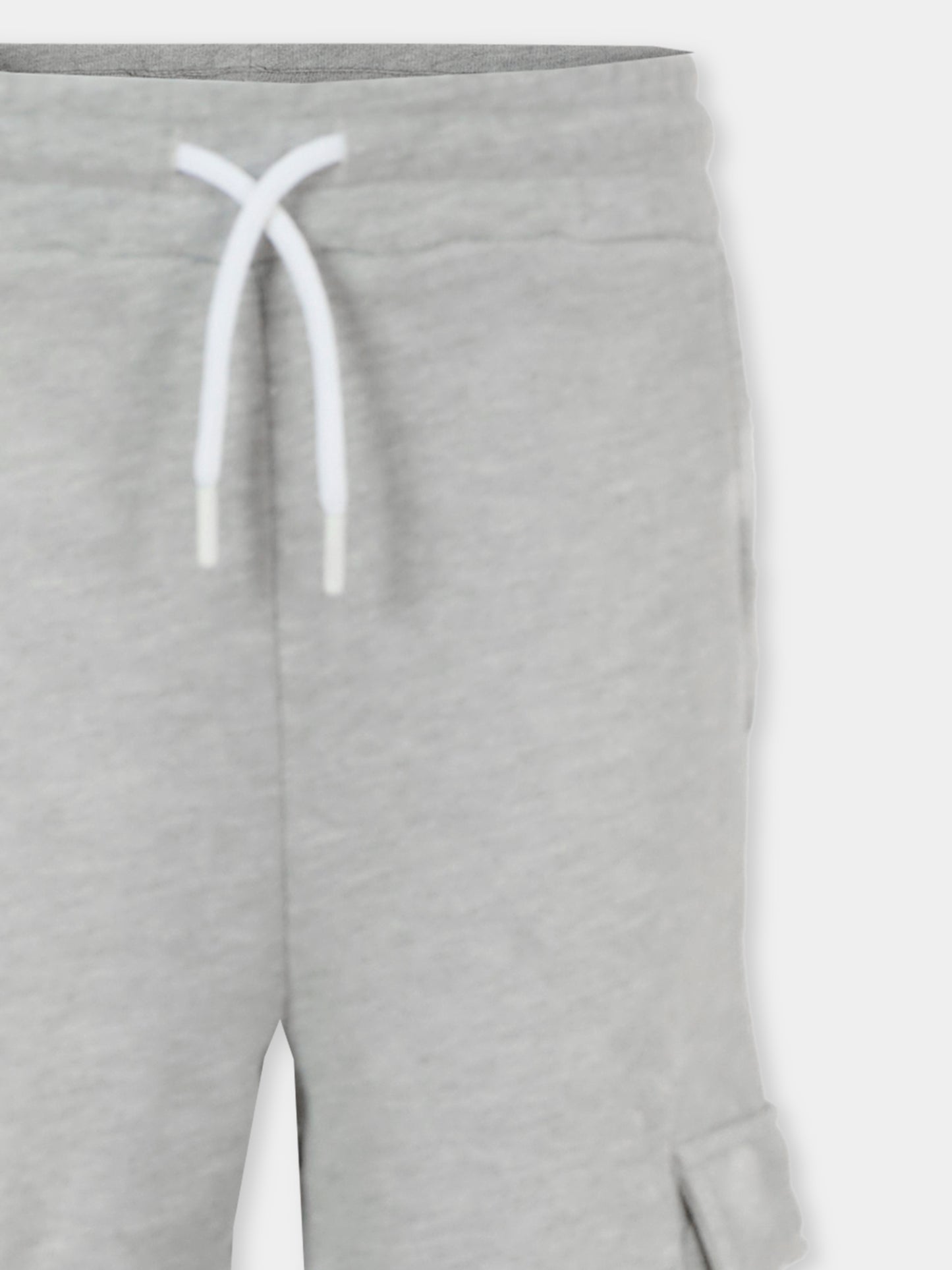 Pantaloni grigi per bambino con logo,Msgm Kids,S5MSJBFP152 101