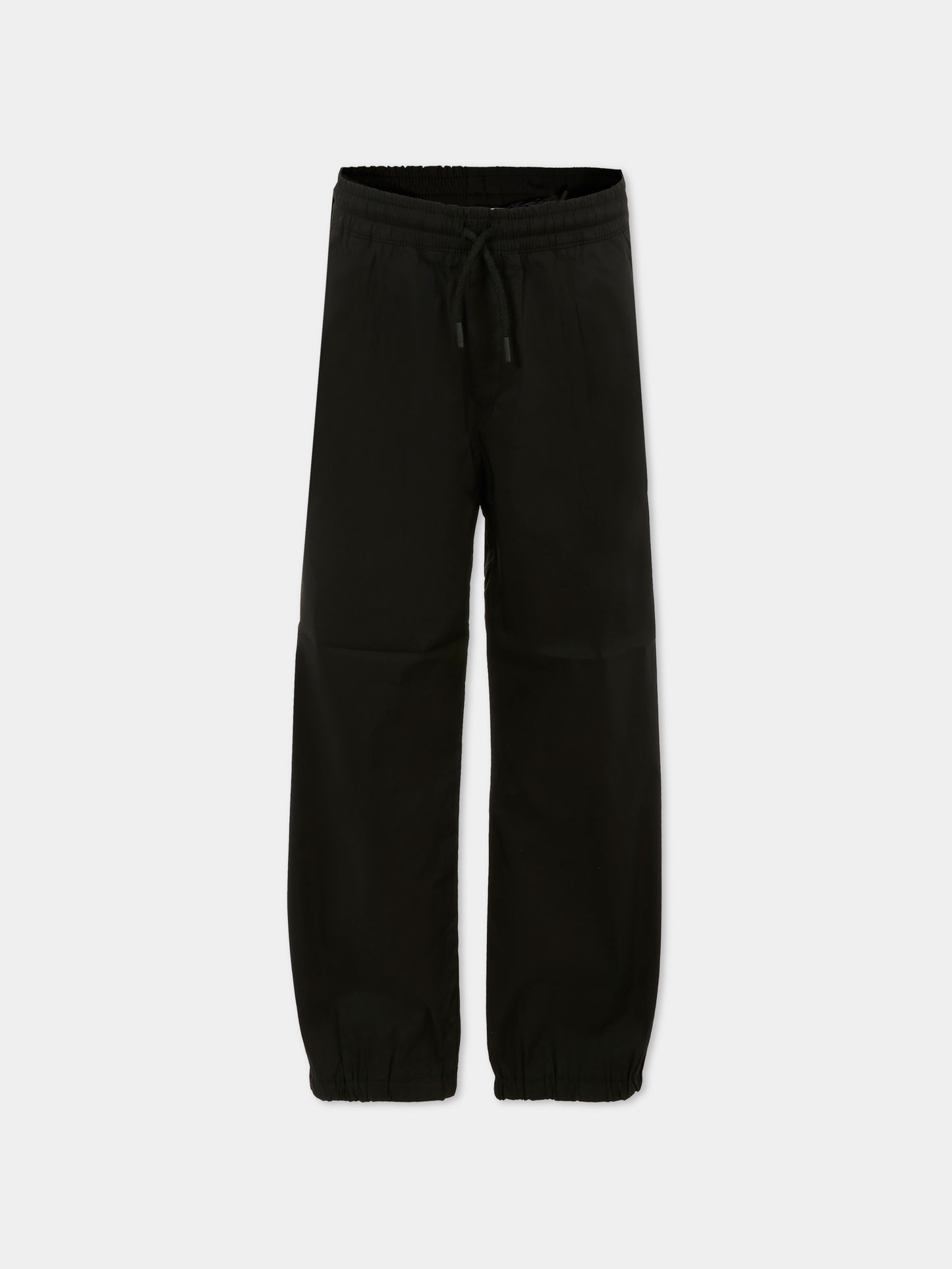 Pantaloni neri per bambino con logo,Msgm Kids,S5MSJBPA142 110