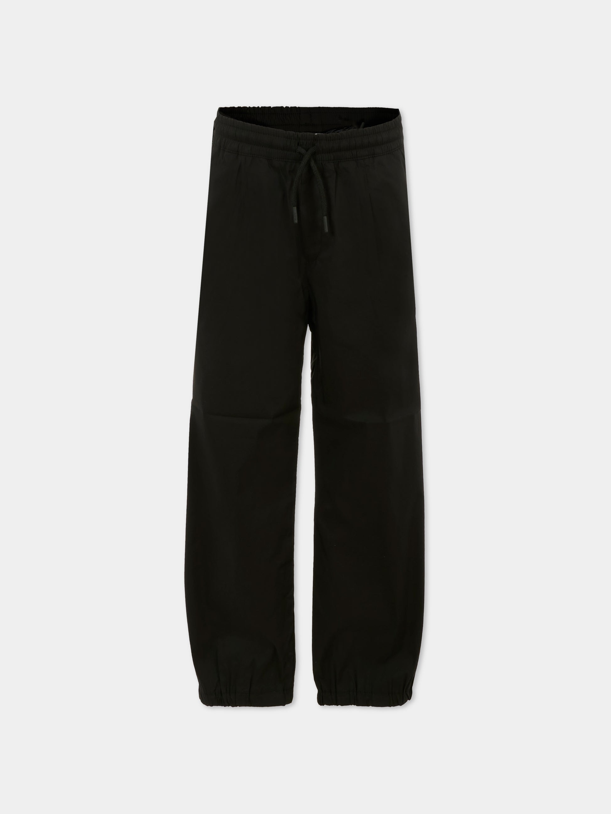 Pantaloni neri per bambino con logo,Msgm Kids,S5MSJBPA142 110