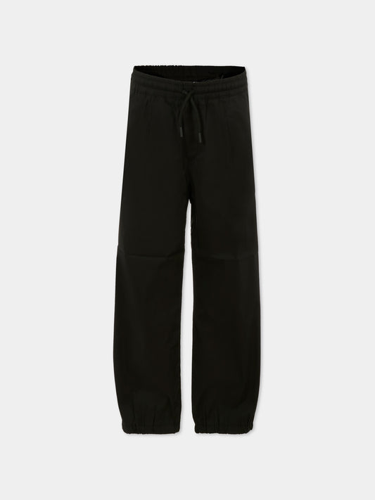 Pantaloni neri per bambino con logo,Msgm Kids,S5MSJBPA142 110