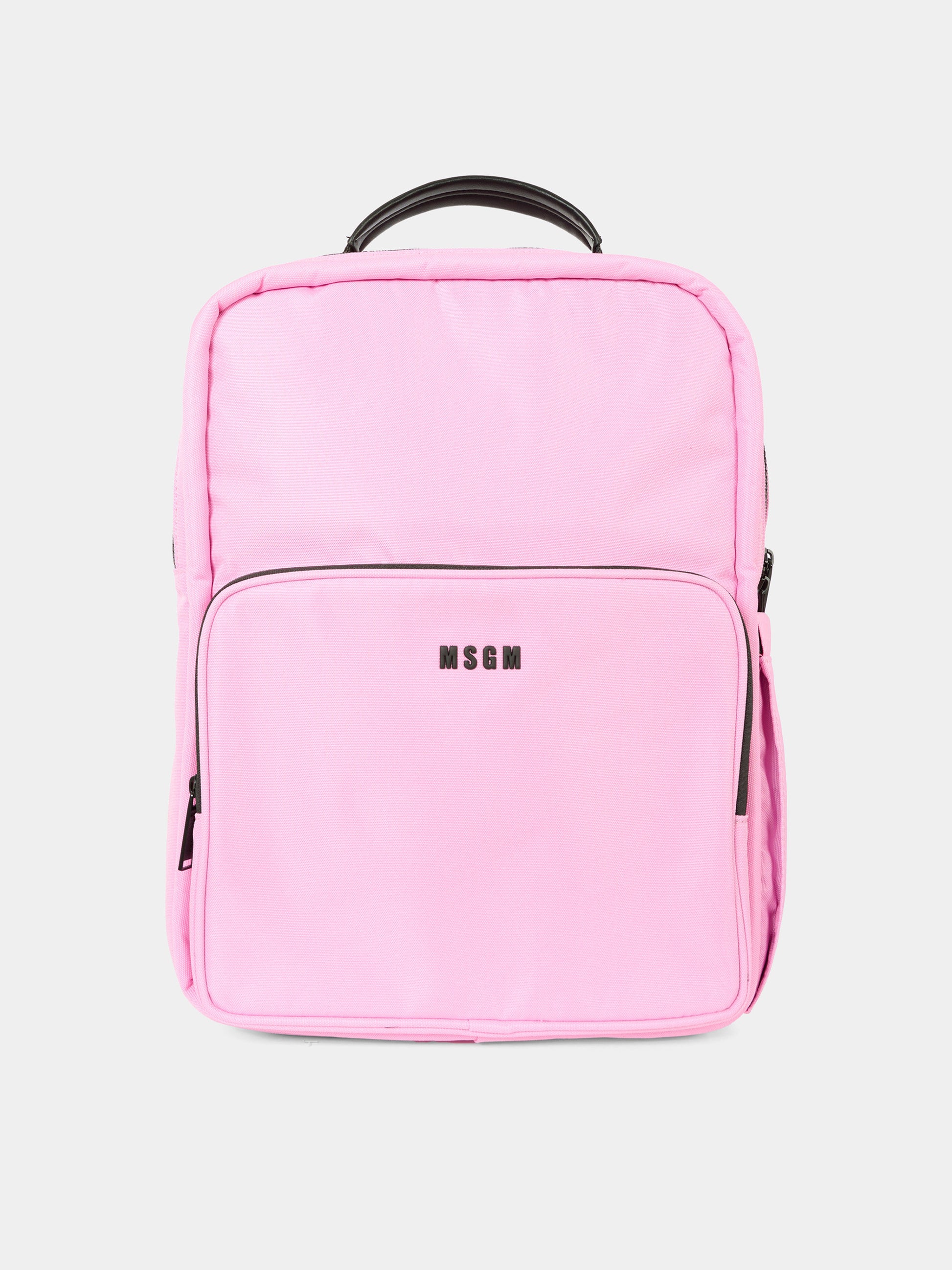 Zaino rosa per bambini con logo,Msgm Kids,S5MSJUBP197 MS003