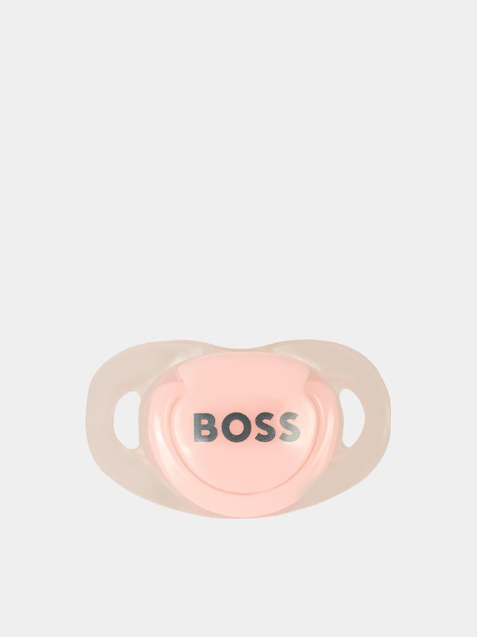 Ciuccio rosa per neonata con logo,Boss,J90P20 44