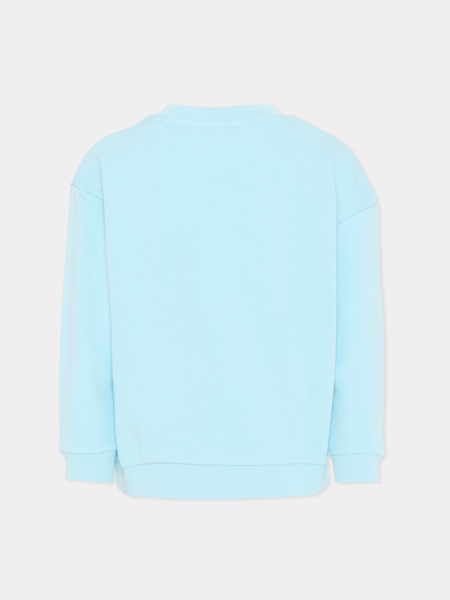 Felpa celeste per bambina con stampa borsa,Marc Jacobs,W60753 77B