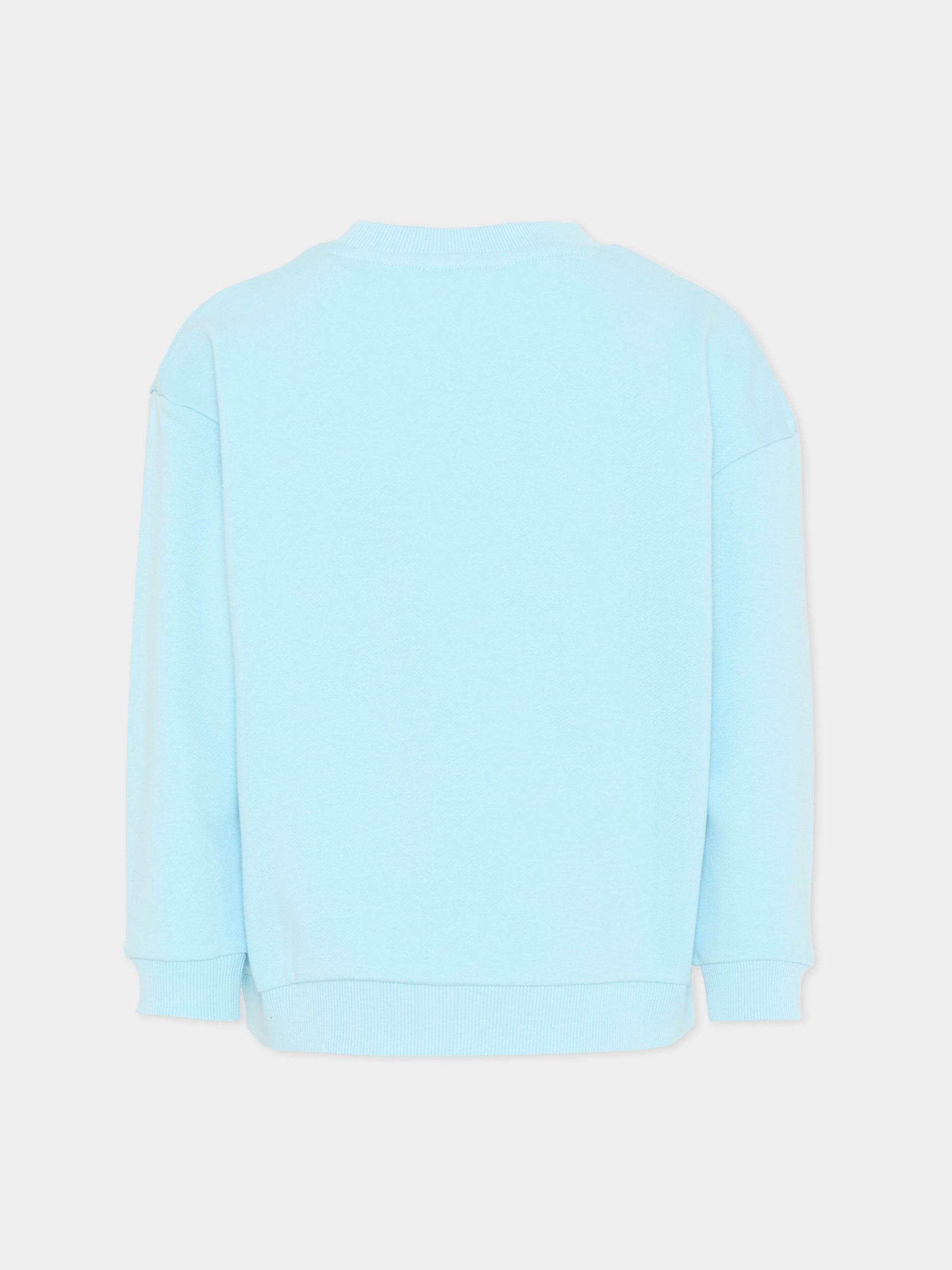 Felpa celeste per bambina con stampa borsa,Marc Jacobs,W60753 77B