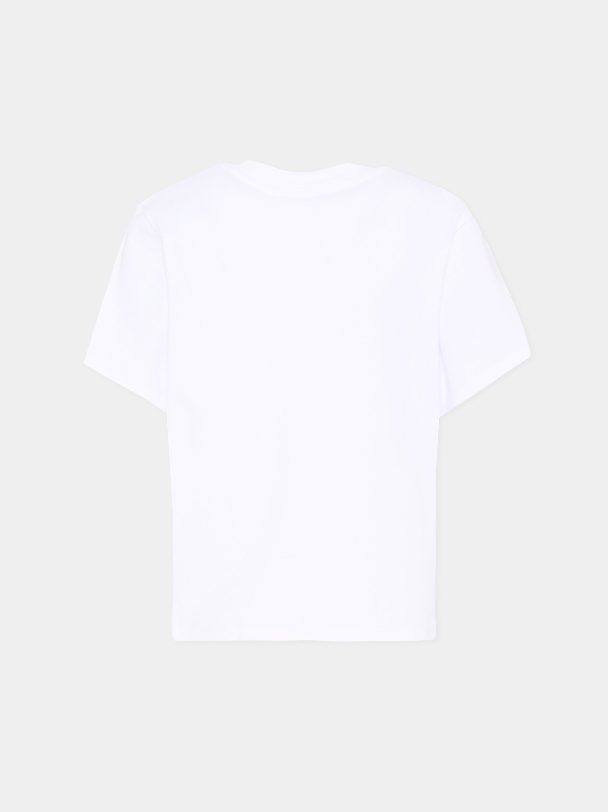 T-Shirt bianca per bambina con stampa marsupio,Marc Jacobs,W60742 10P