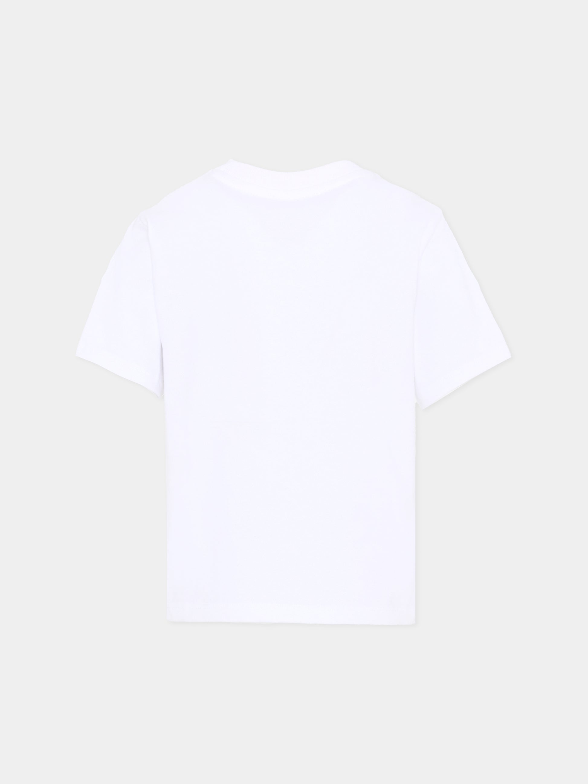 T-shirt bianca per bambina con logo e cristalli,Marc Jacobs,W60746 10P