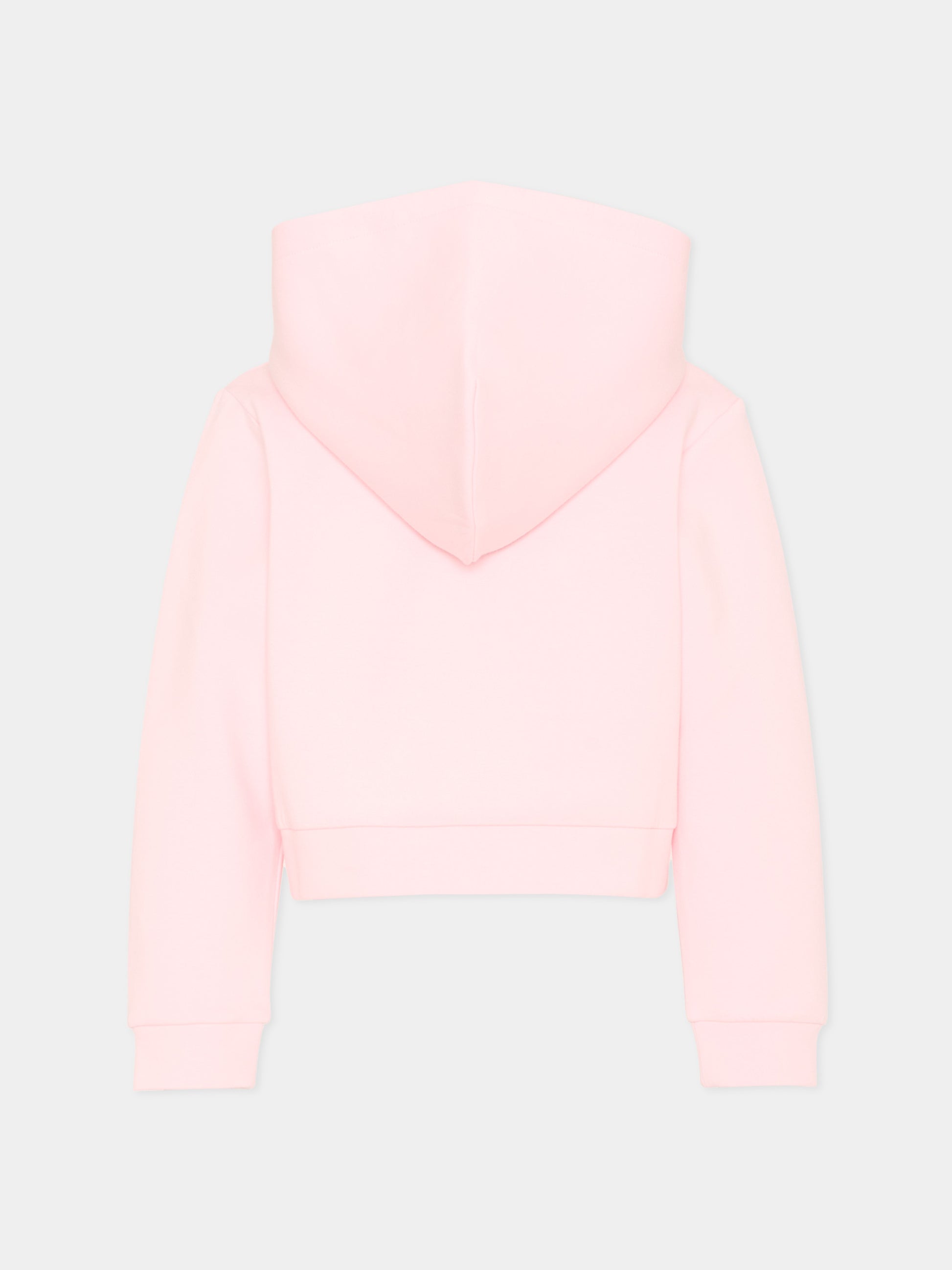 Felpa rosa per bambina con logo strass,Marc Jacobs,W60752 475