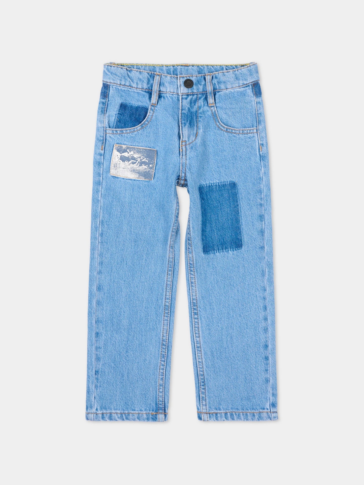 Jeans denim per bambino con patch,Marc Jacobs,W60795 Z10