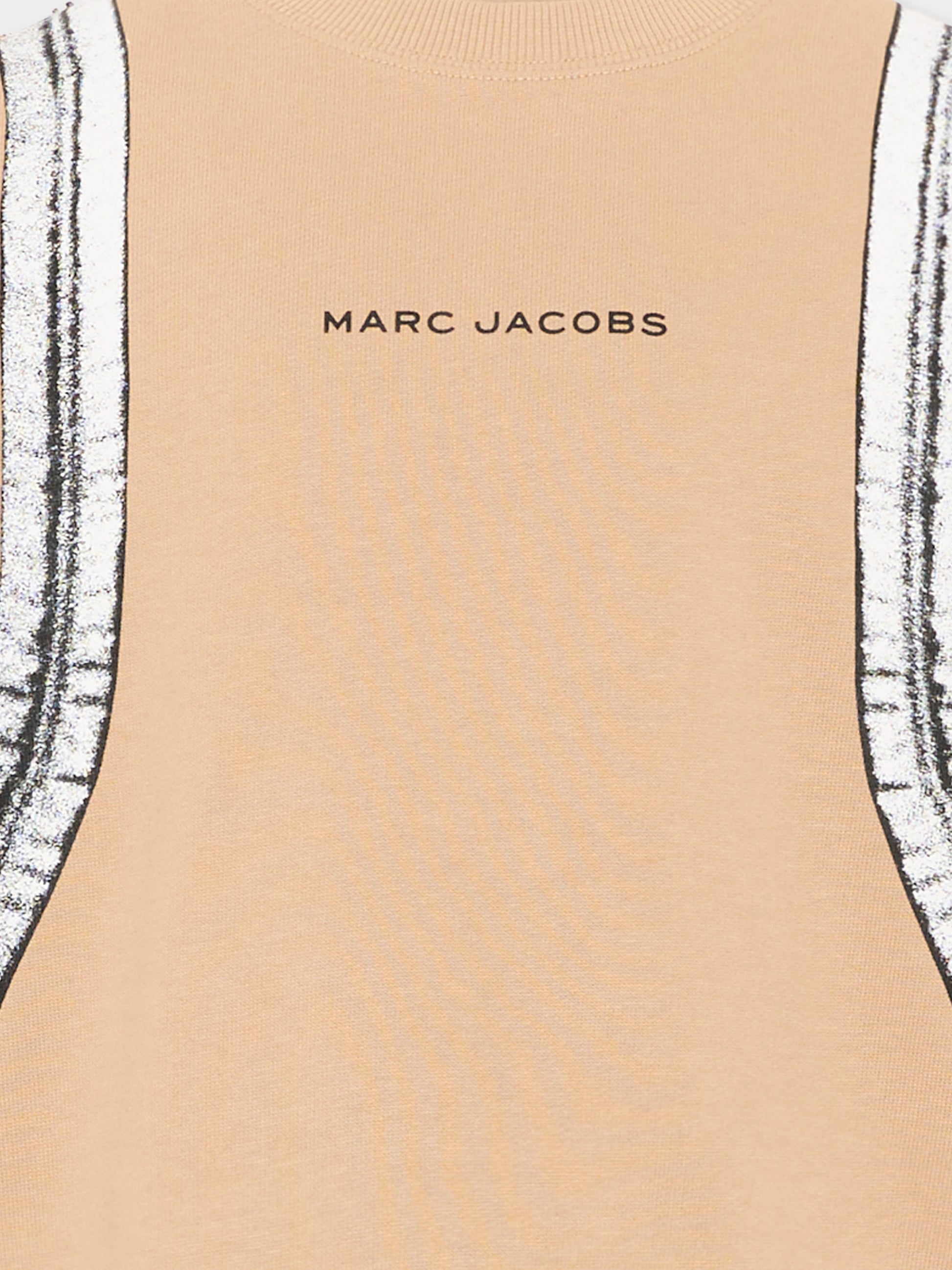 Felpa beige per bambino con stampa zaino,Marc Jacobs,W60798 215