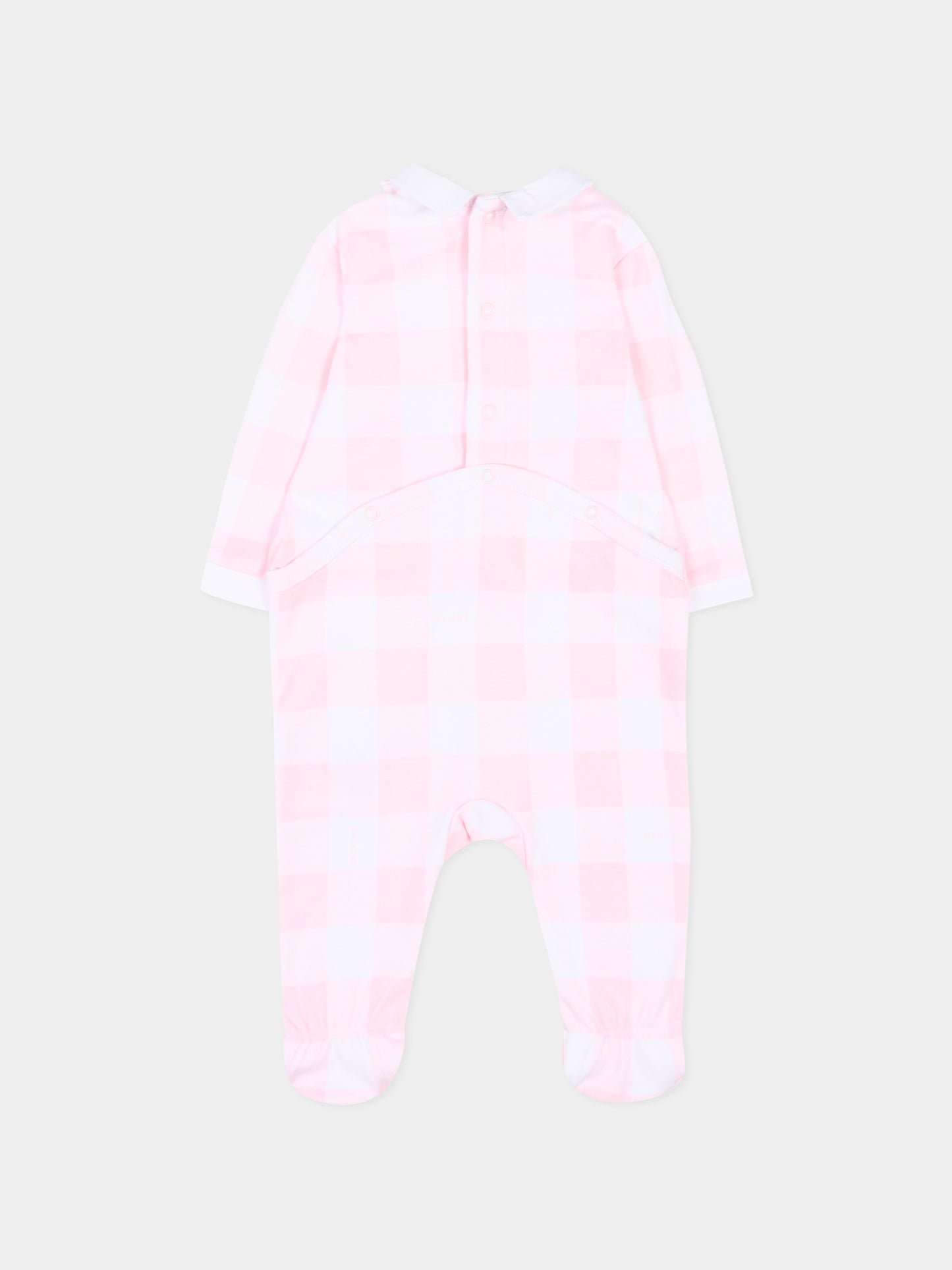 Set tutina rosa vichy per neonata,Marc Jacobs,W60814 475