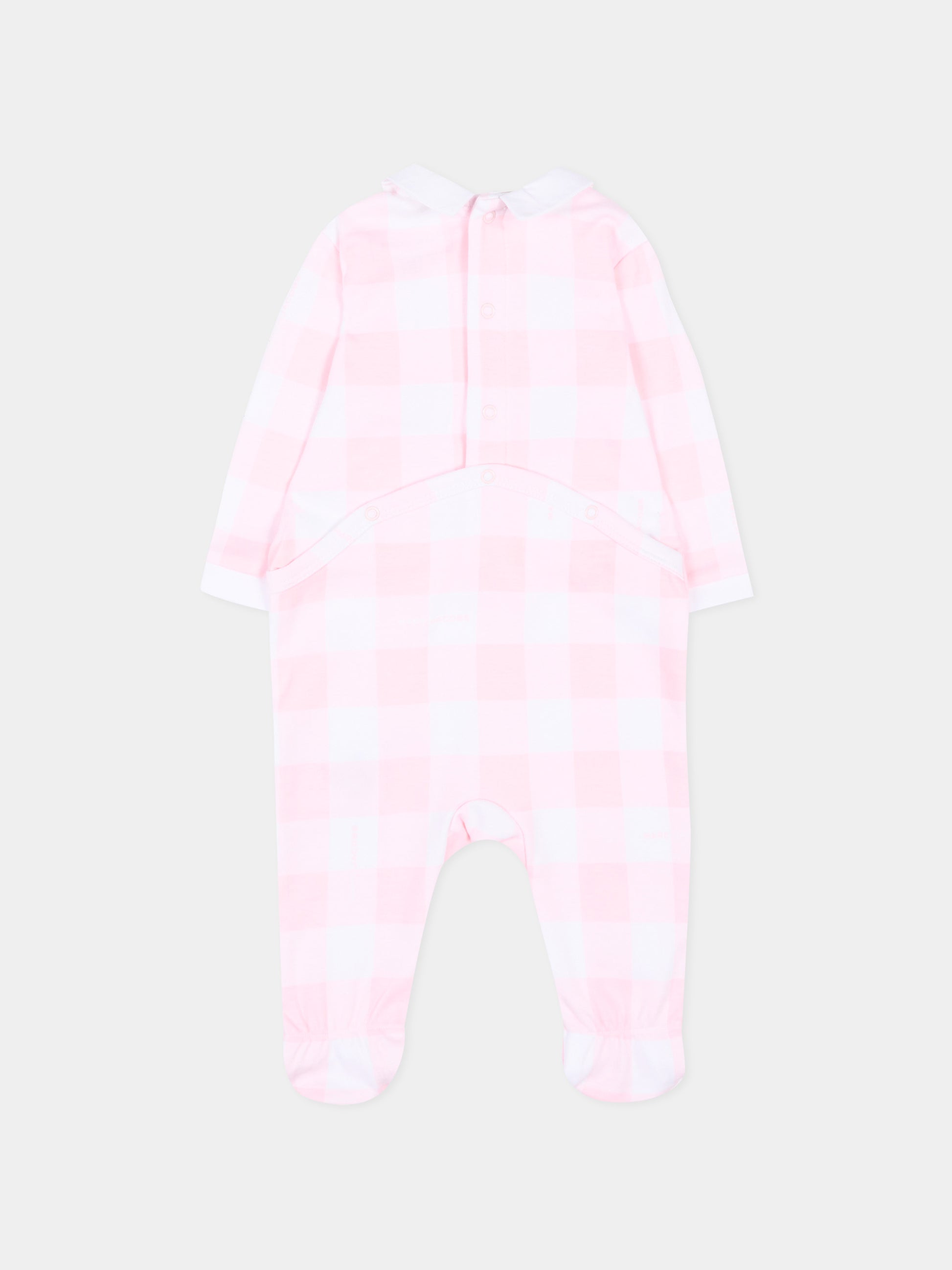 Set tutina rosa vichy per neonata,Marc Jacobs,W60814 475