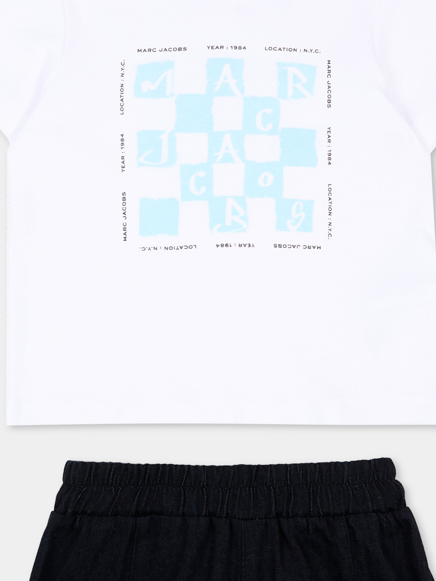 Completo sportivo multicolor per neonato con logo,Marc Jacobs,W60817 N48