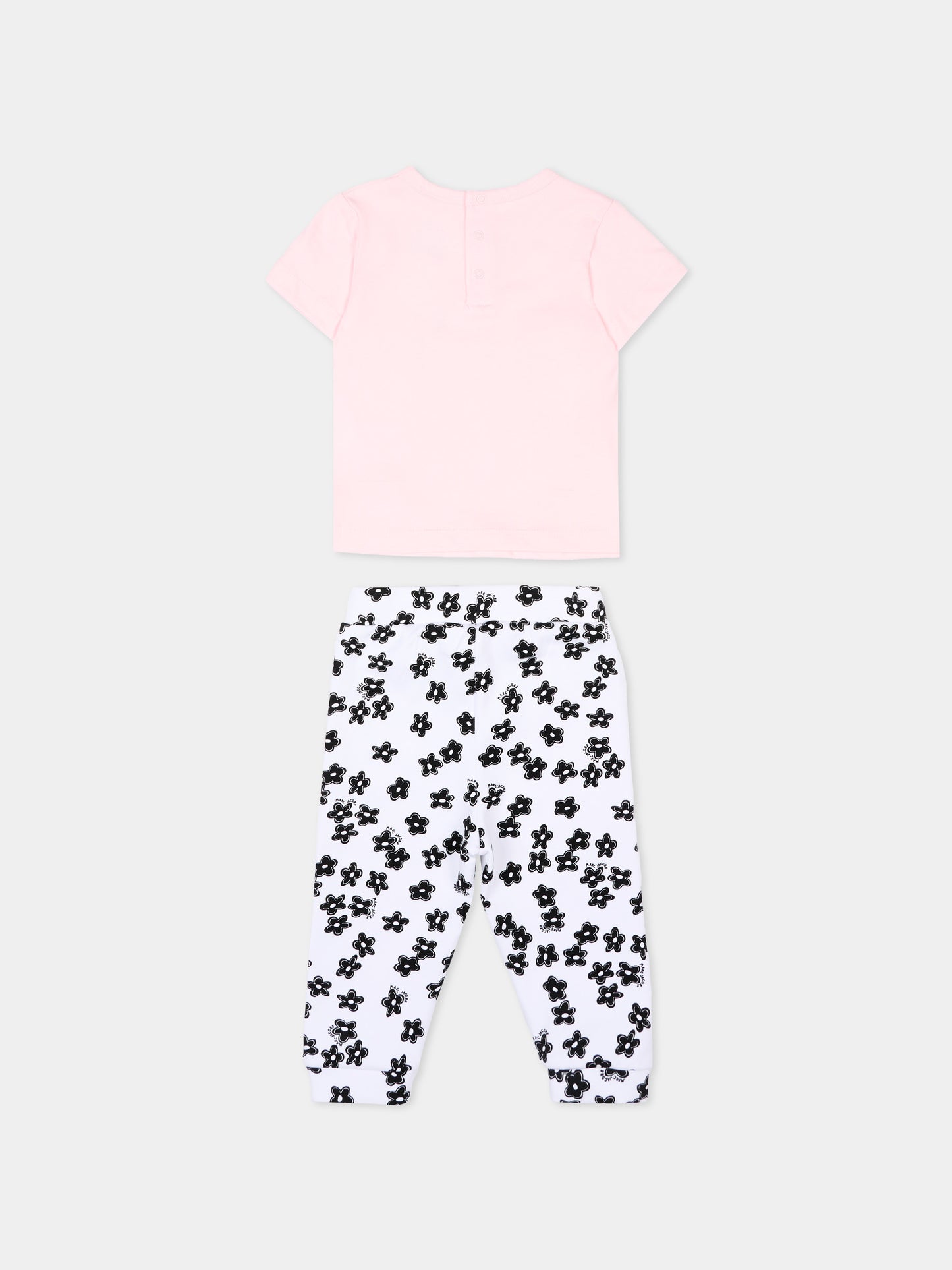 Completo sportivo multicolor per neonata con fiori,Marc Jacobs,W60818 475