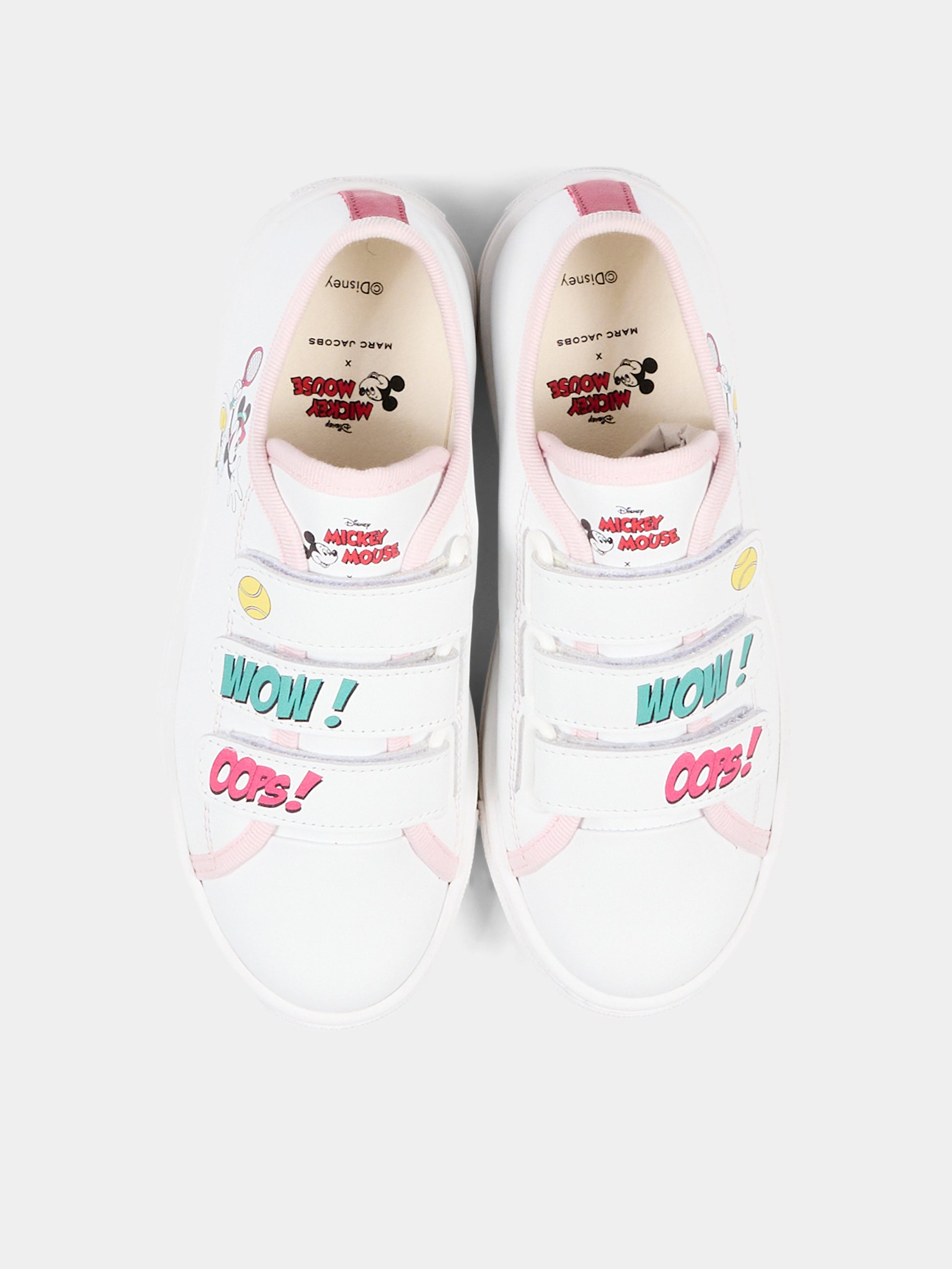 Sneakers bianche per bambina con Minnie,Marc Jacobs,W60824 10P