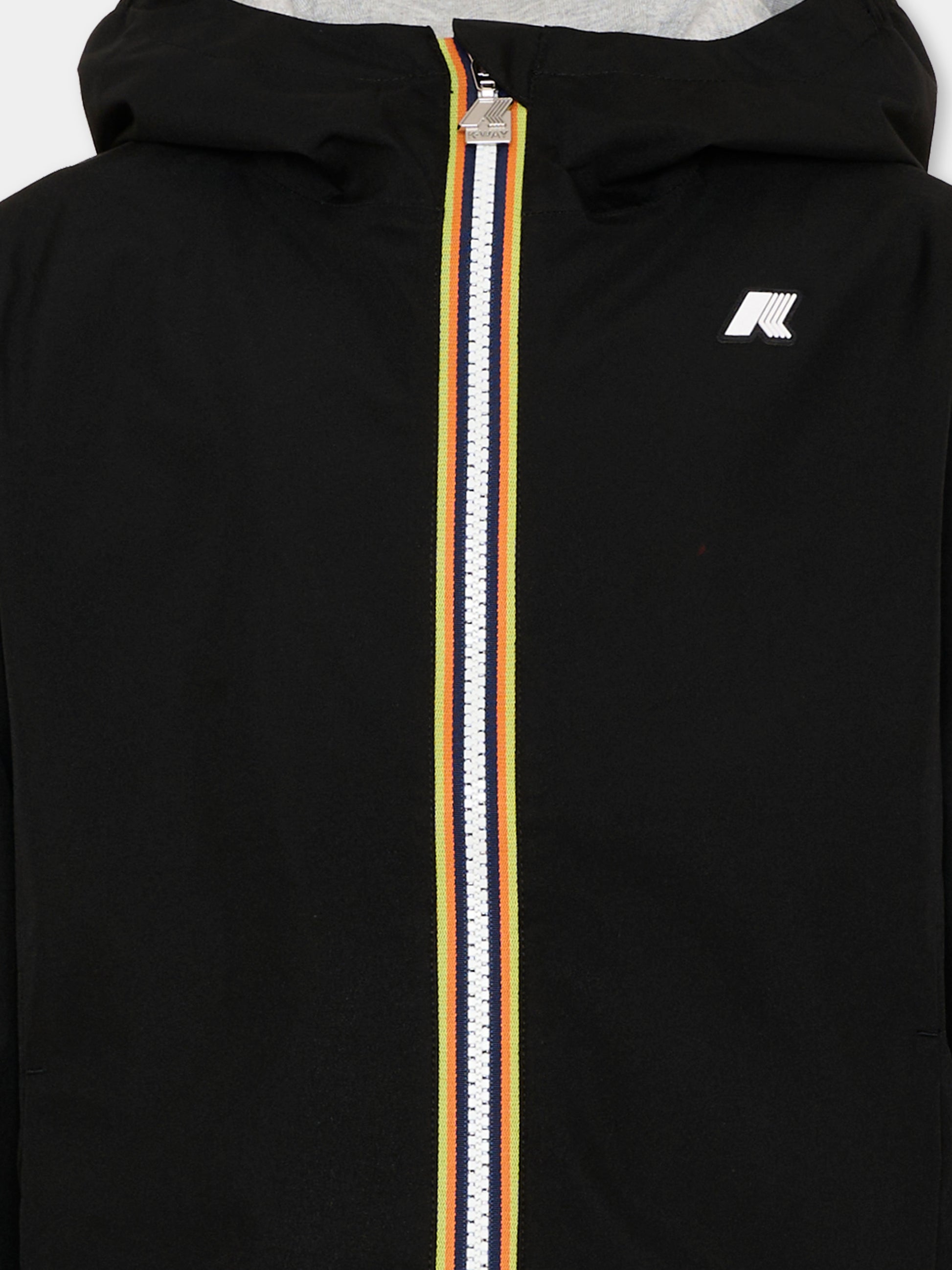 Giacche a vento nero per bambina,K-way,K2148PW USY