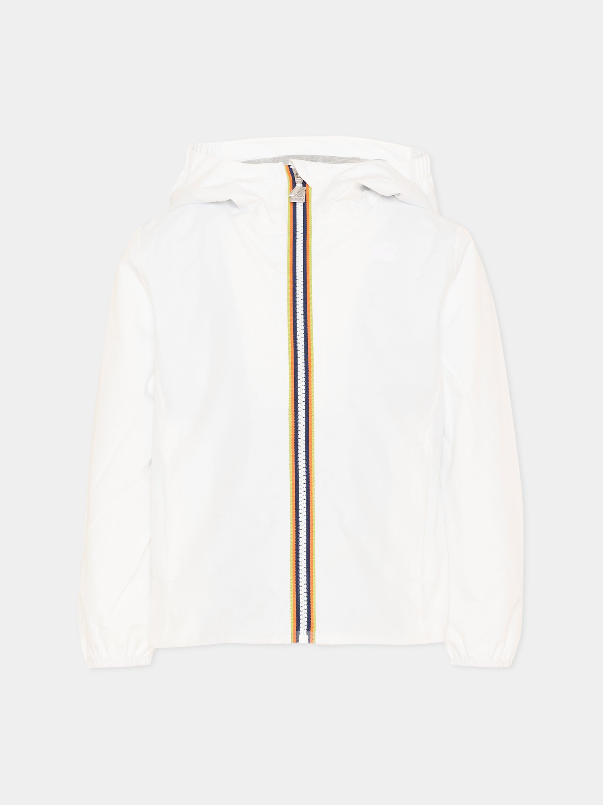 Giacca a vento bianca per bambina,K-way,K2148PW 001