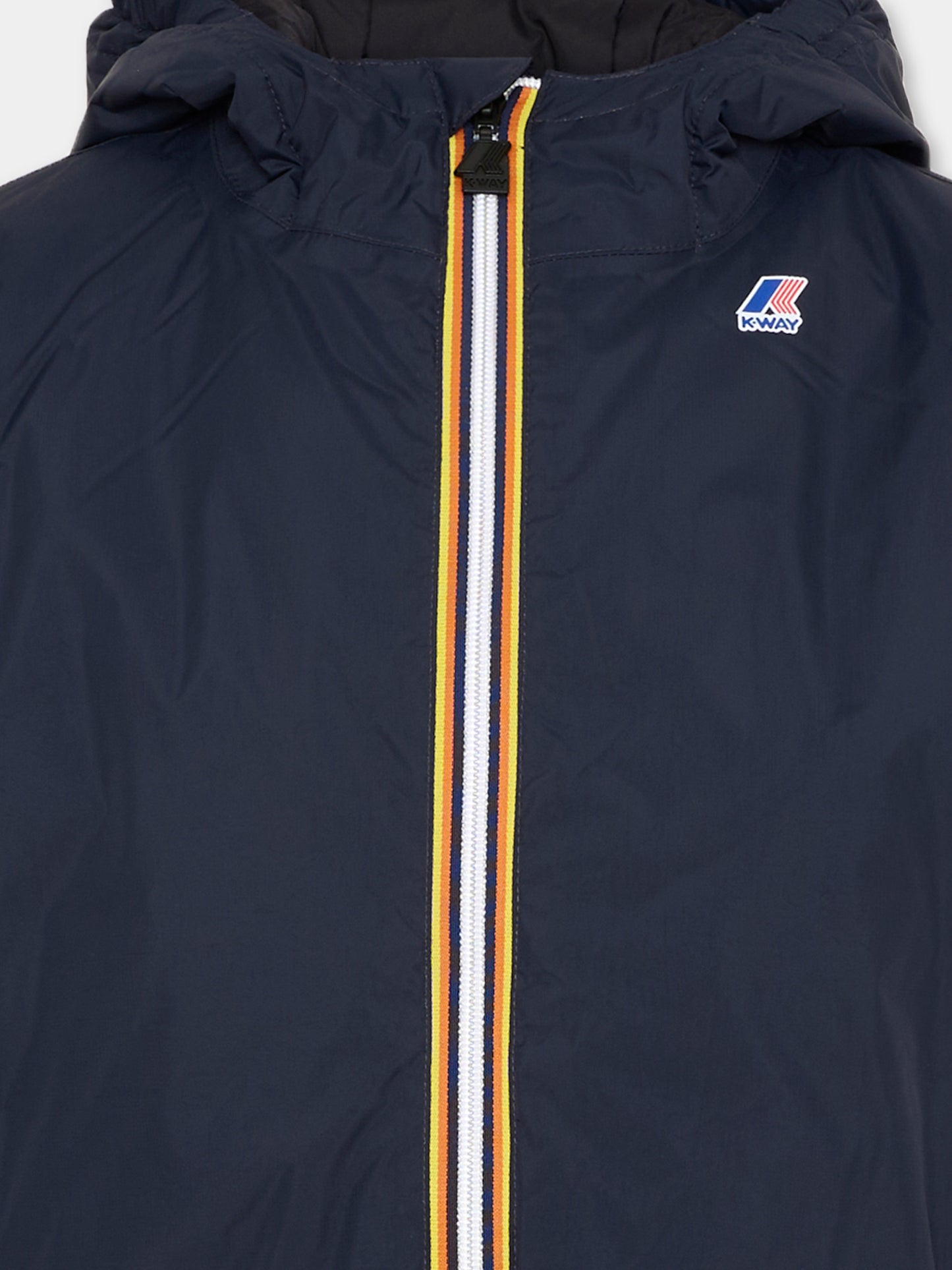 Giacche a vento blu per bambini,K-way,K7141FW K89