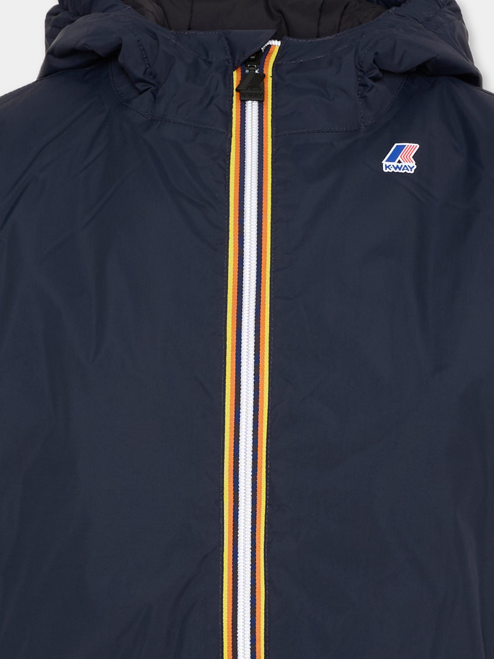 Giacche a vento blu per bambini,K-way,K7141FW K89