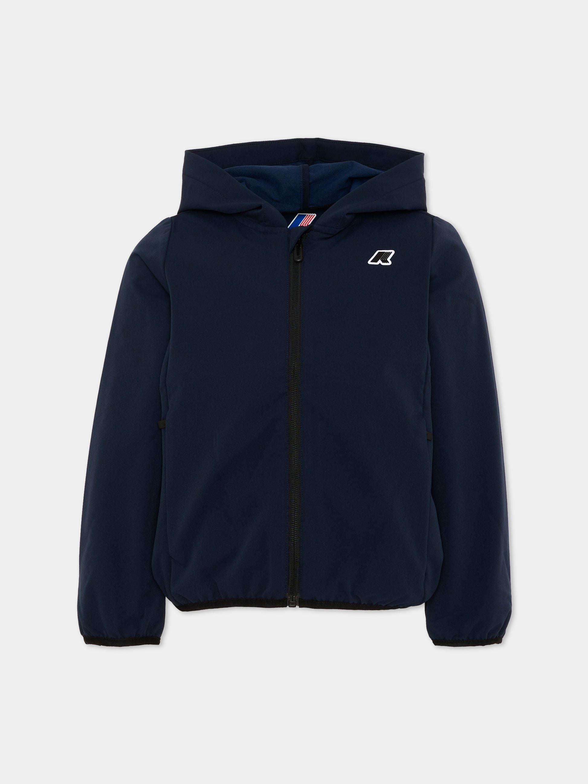 Giacche a vento blu per bambini,K-way,K4133FW K89