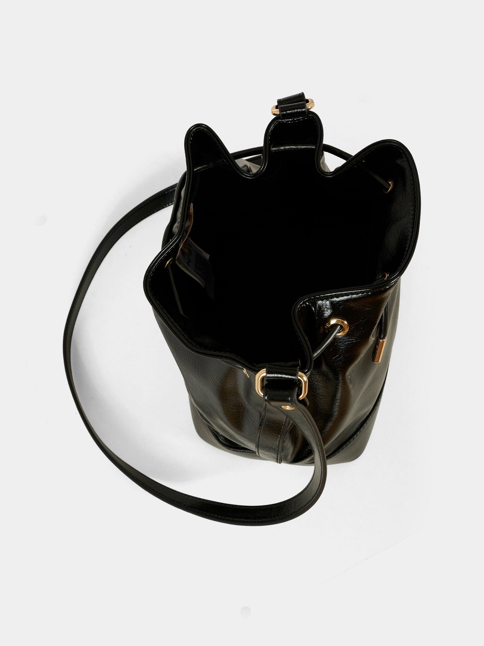 Borsa nera per bambina con logo,N°21 Kids,N2104Q N0246 0N900