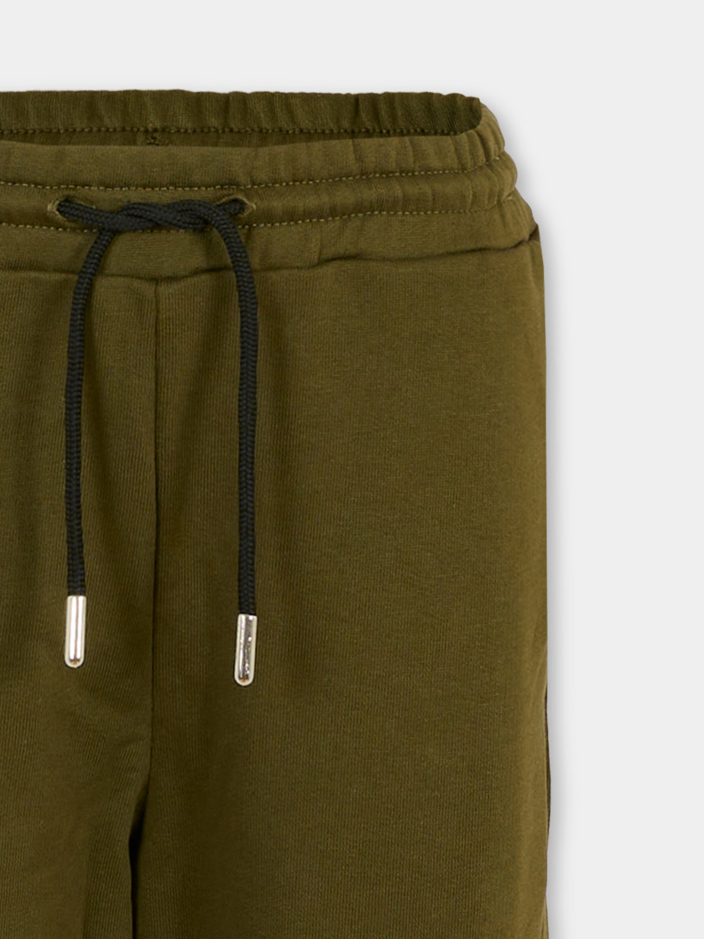 Pantaloni verdi per bambini con logo,N°21 Kids,N21615 N0154 0N514