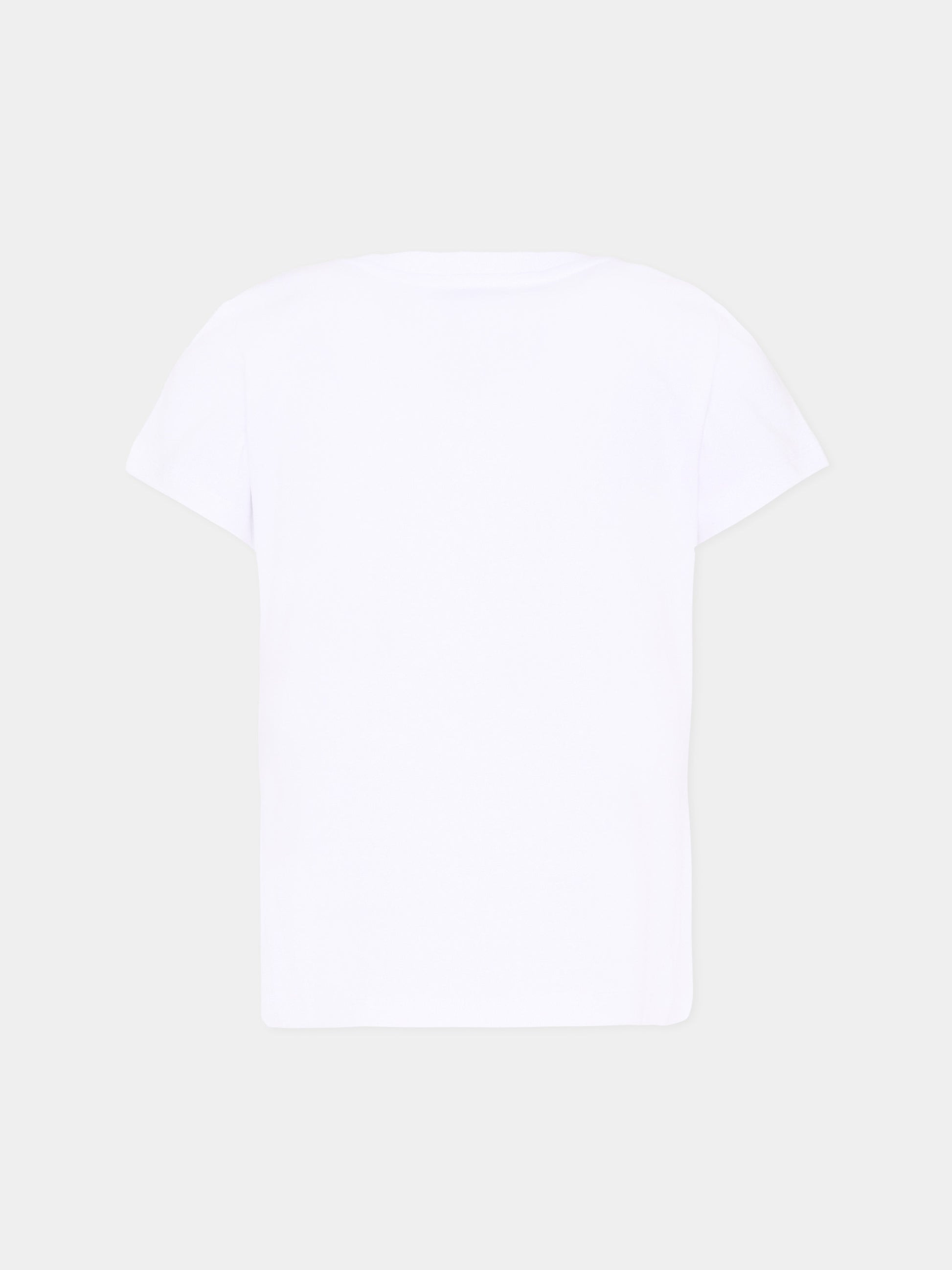 T-Shirt bianca per bambina con Teddy Bear,Moschino Kids,HFM06K LBA10 10101