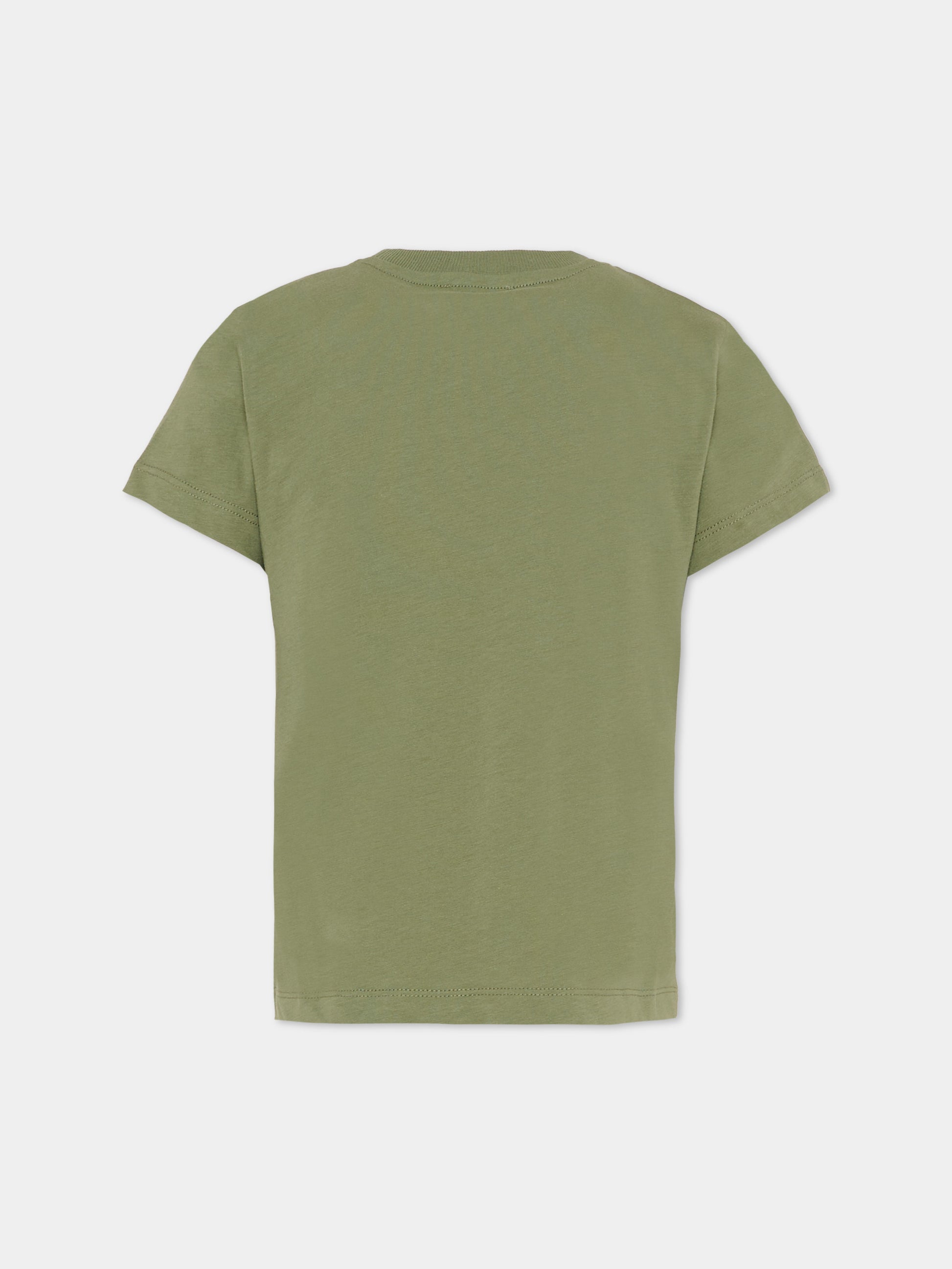 T-shirt verde per bambino con Teddy Bear,Moschino Kids,HUM05O LAA03 30037