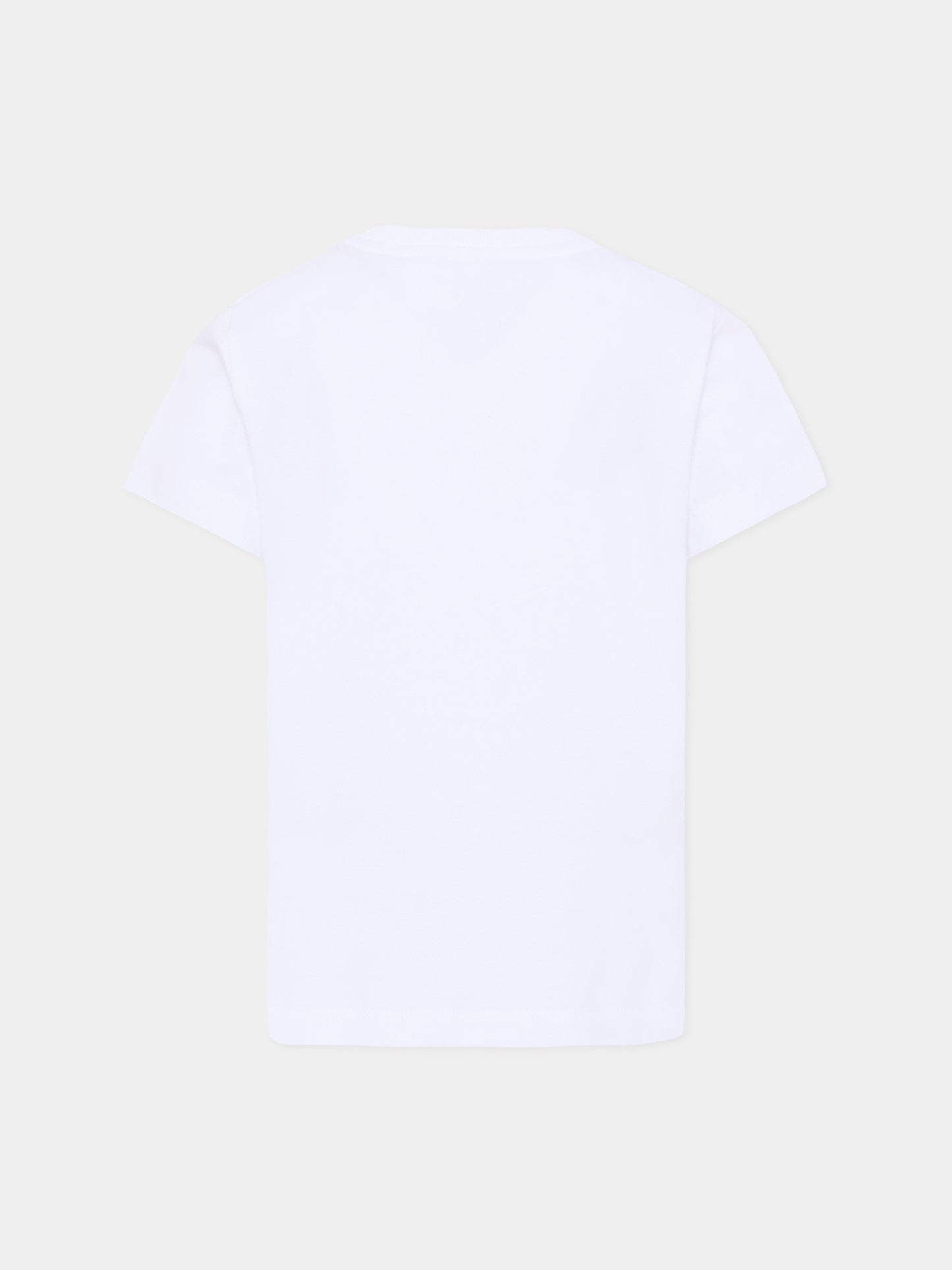 T-shirt bianca per bambini con Teddy Bear,Moschino Kids,HUM05U LBA10 10101