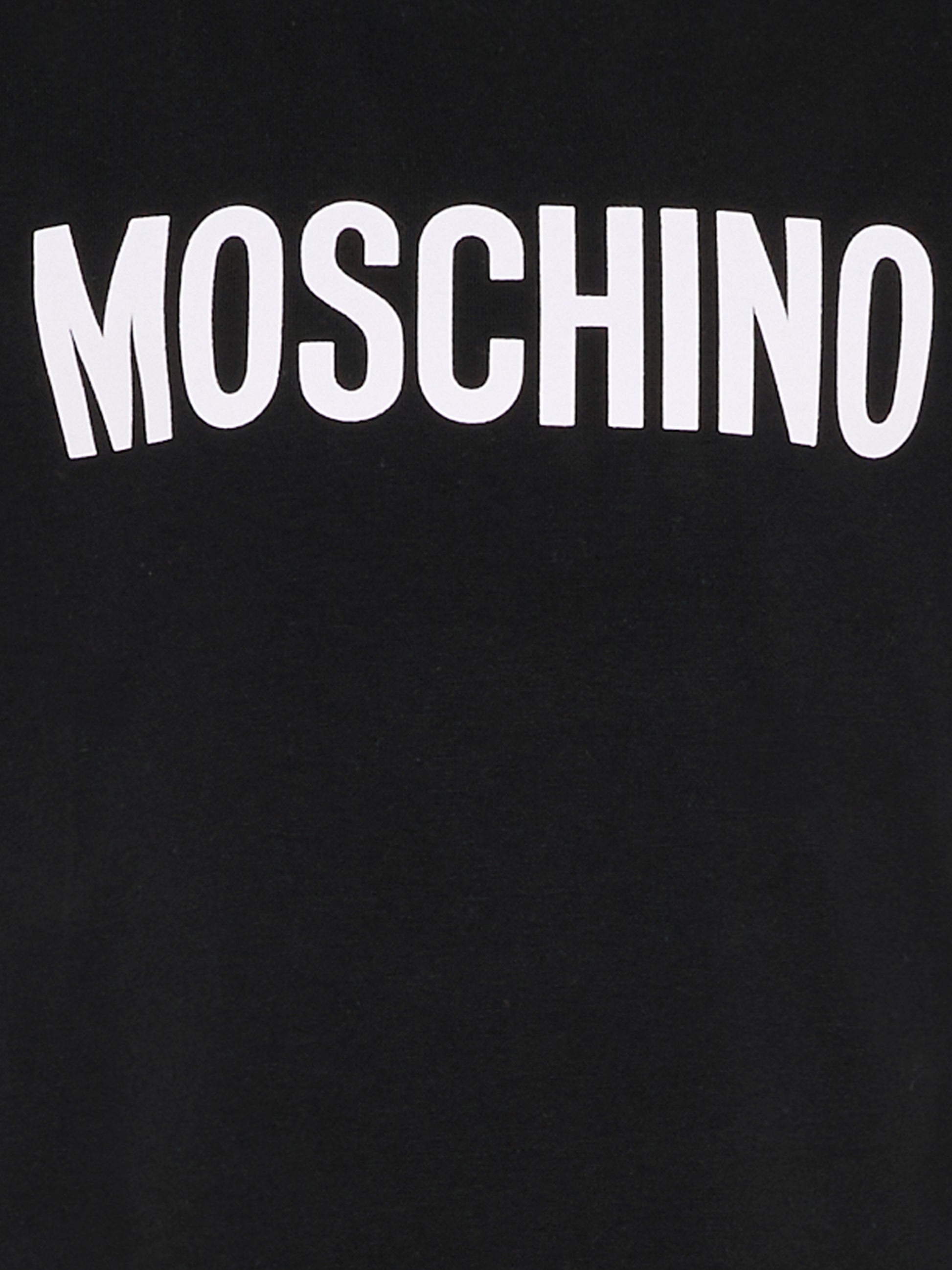 T-shirt nera per bambini con Teddy Bear,Moschino Kids,HUM05U LBA10 60100