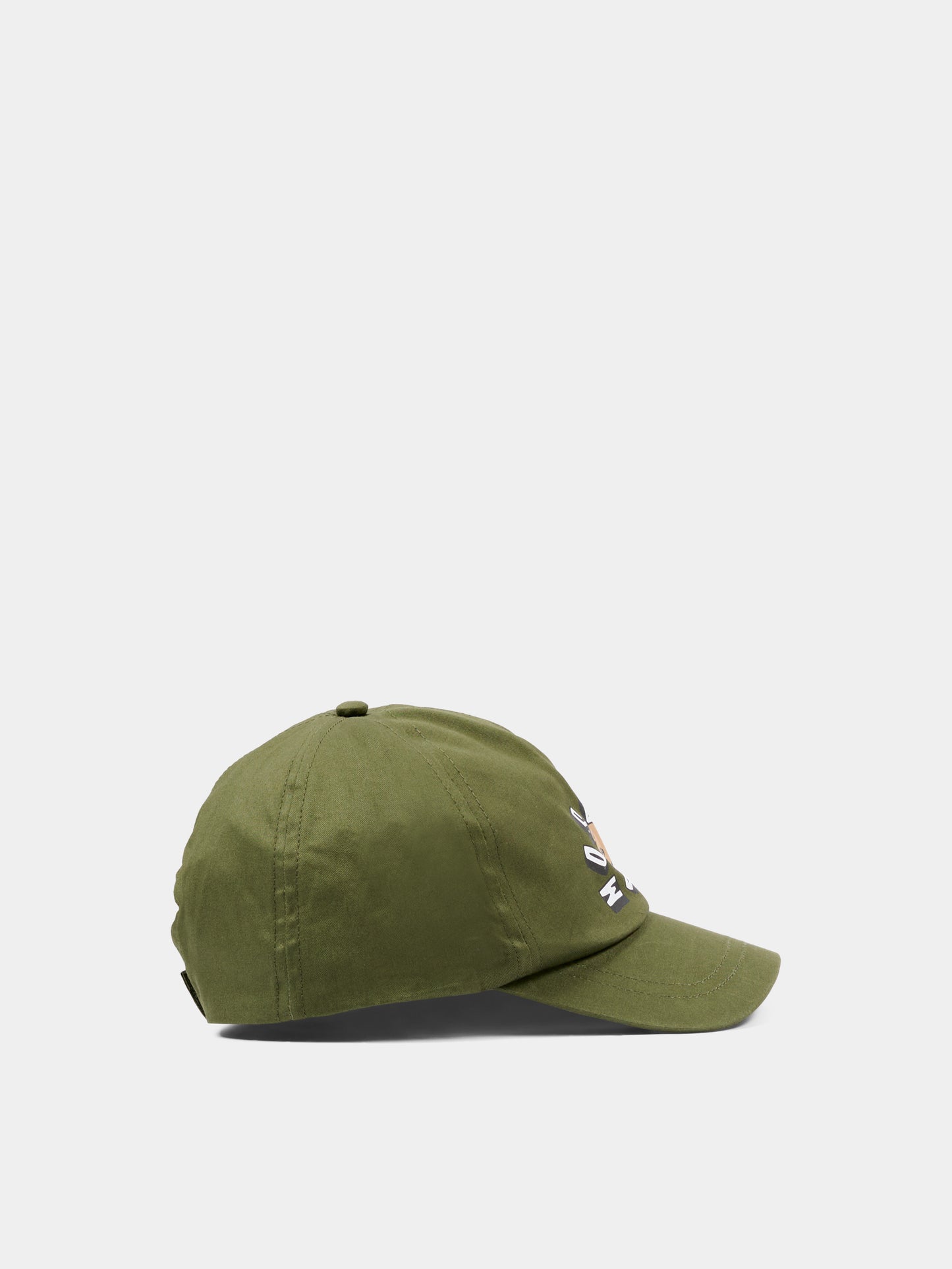 Cappello con visiera verde per bambino con Teddy Bear,Moschino Kids,HVX01N LOA00 30037