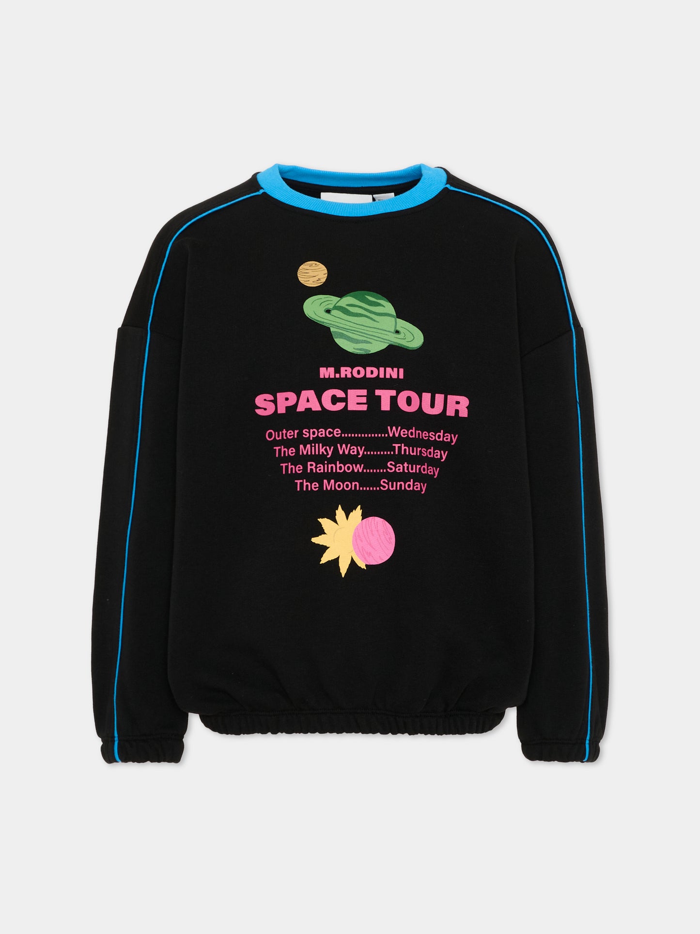 Felpa nera Space Tour per bambini,Mini Rodini,2622014699