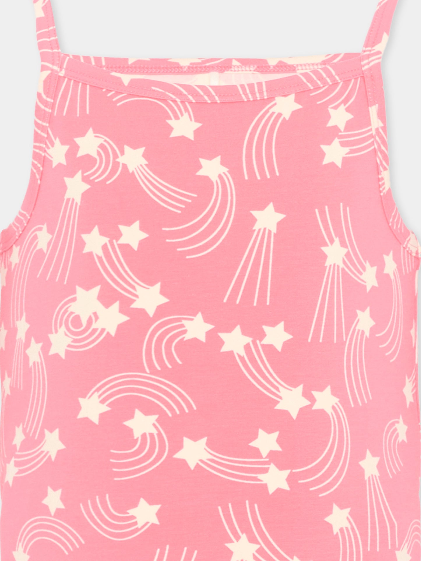 Top rosa per bambina con stelle,Mini Rodini,2622014828