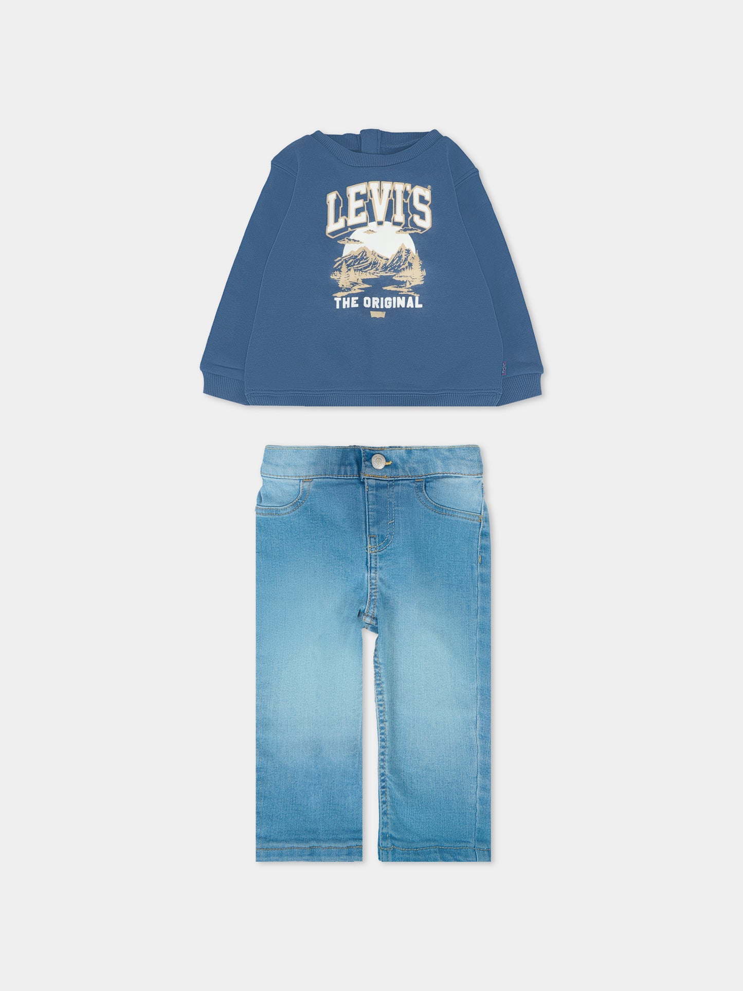 Completo multicolor per neonato con paesaggio,Levi's Kids,6EL312 C1E
