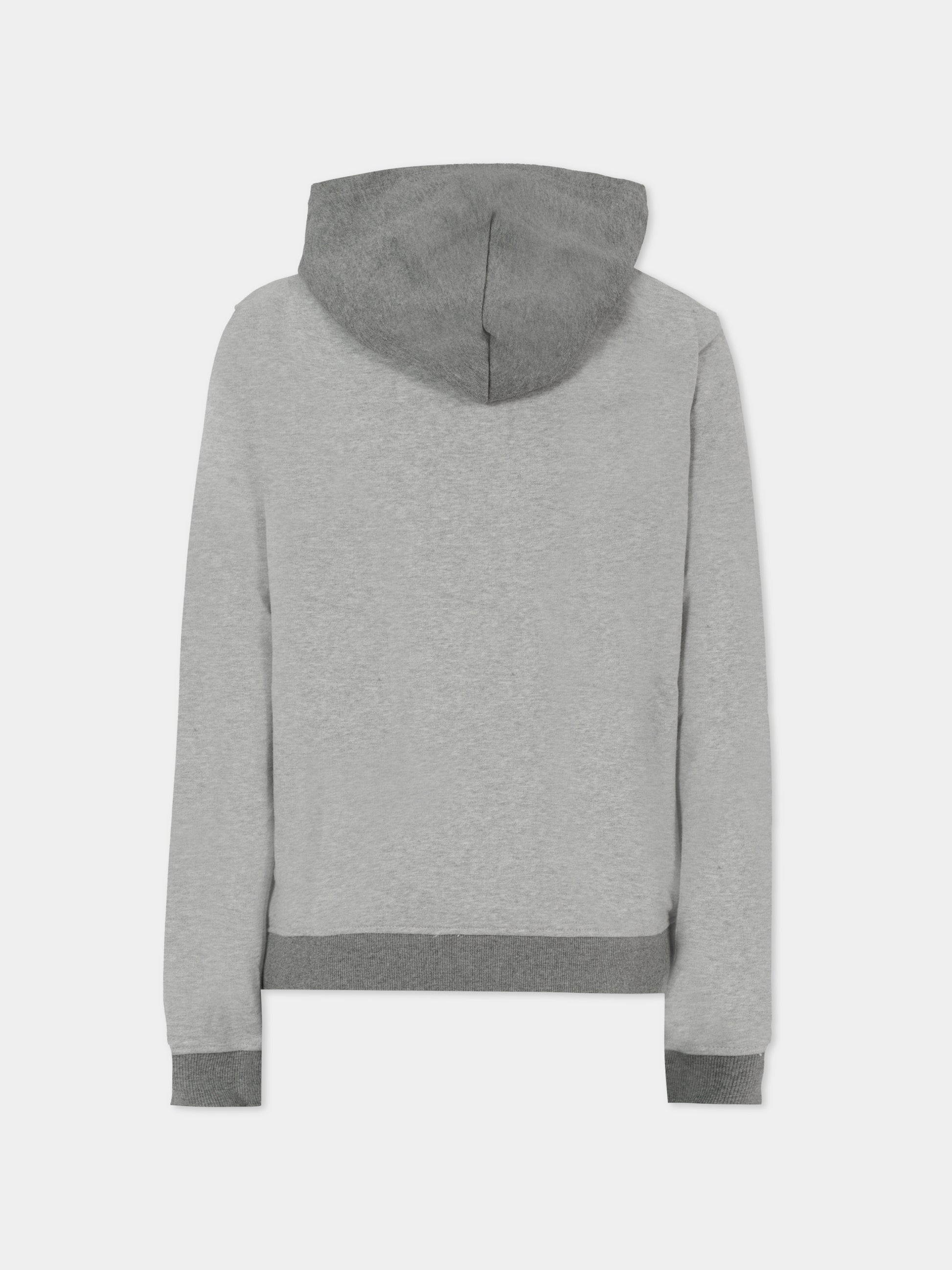 Felpa grigia per bambini con logo ricamato,Tommy Hilfiger Junior,KB0KB09190 P1A