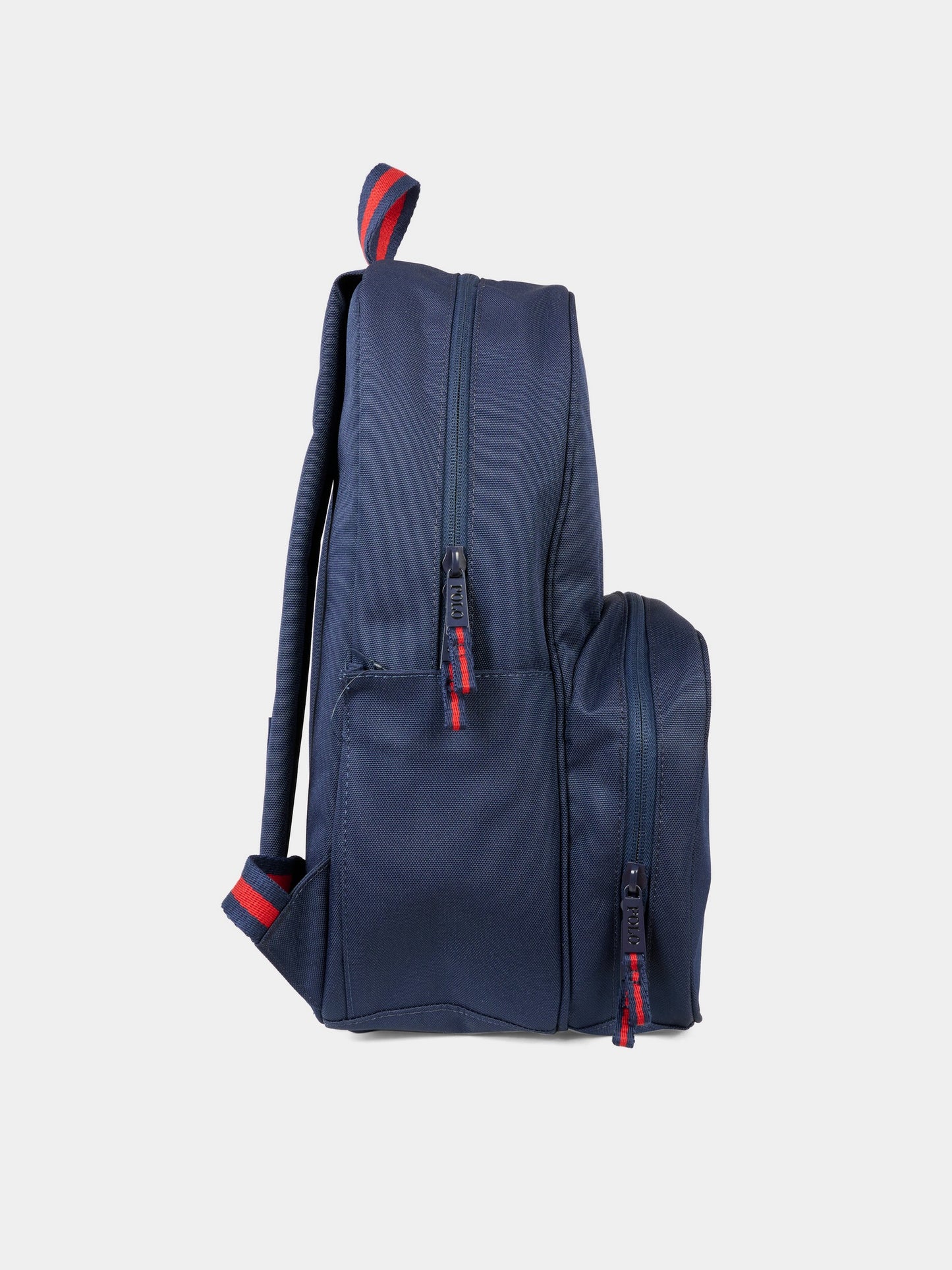 Zaino blu per bambini con cavallino,Ralph Lauren Kids,9AR077 BCV